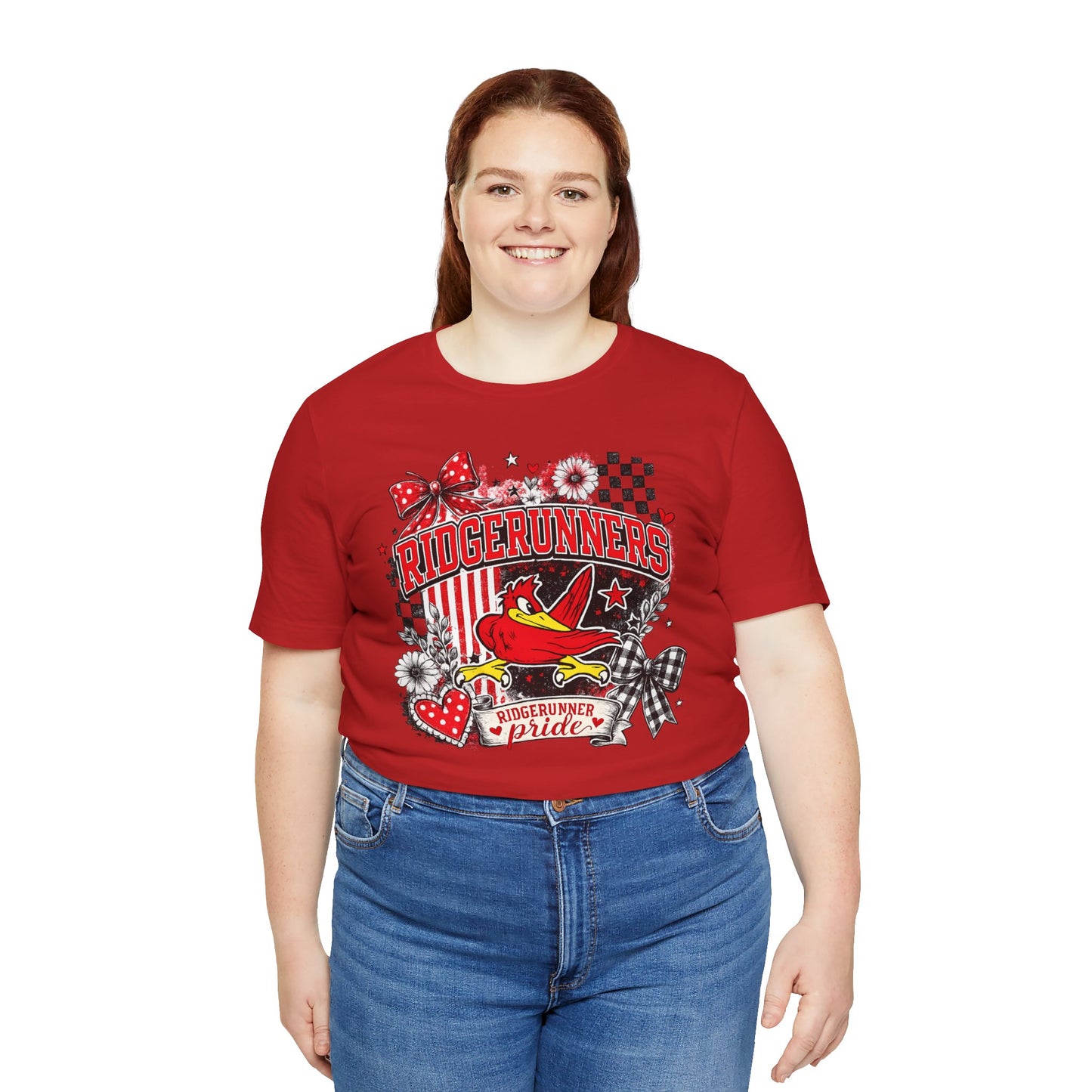Ridgerunners Pride T-Shirt — School Mascot Red & Black Graphic Tee