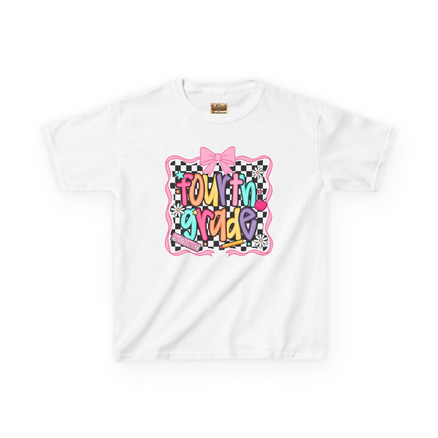 Fourth Grade Kids T‑Shirt – Colorful Back to School Design ("Fourth Grade")