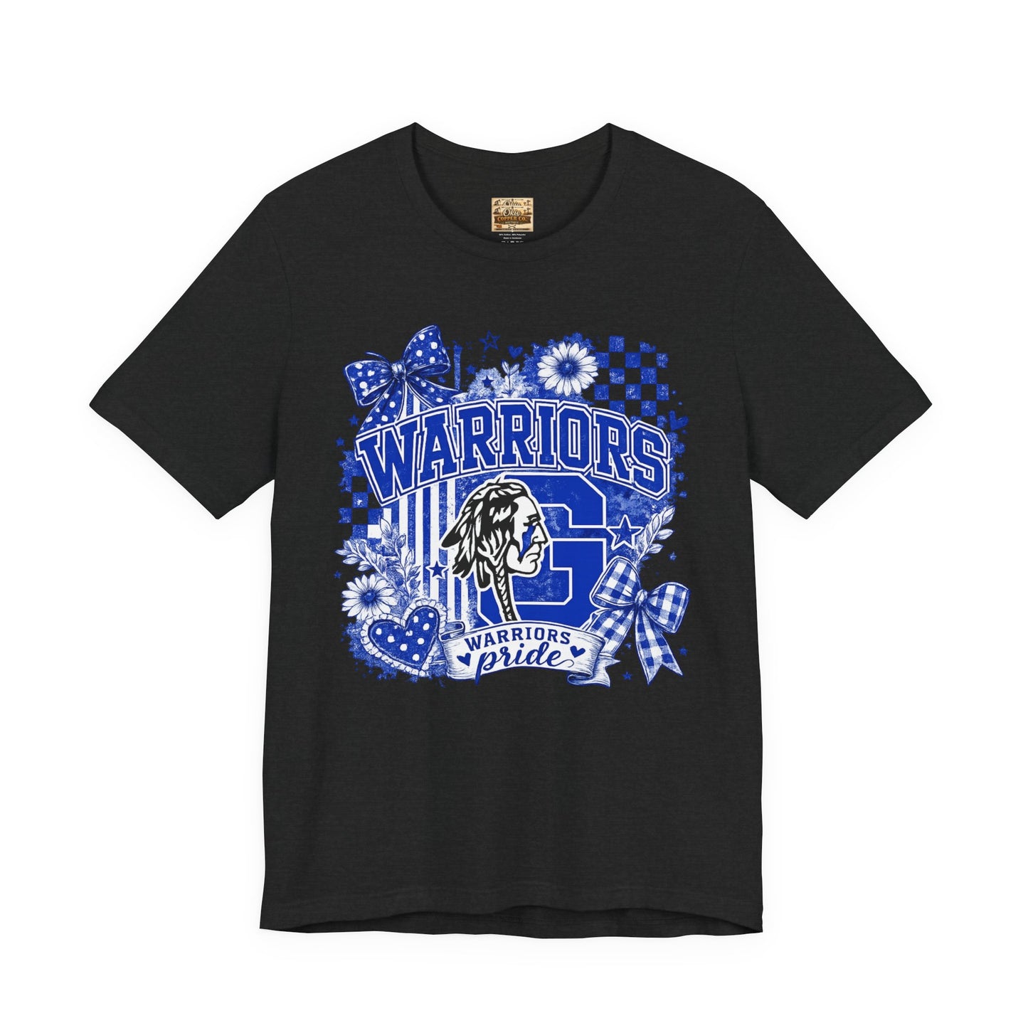 Warriors Pride Graphic Tee — School Spirit Warrior Mascot T-Shirt