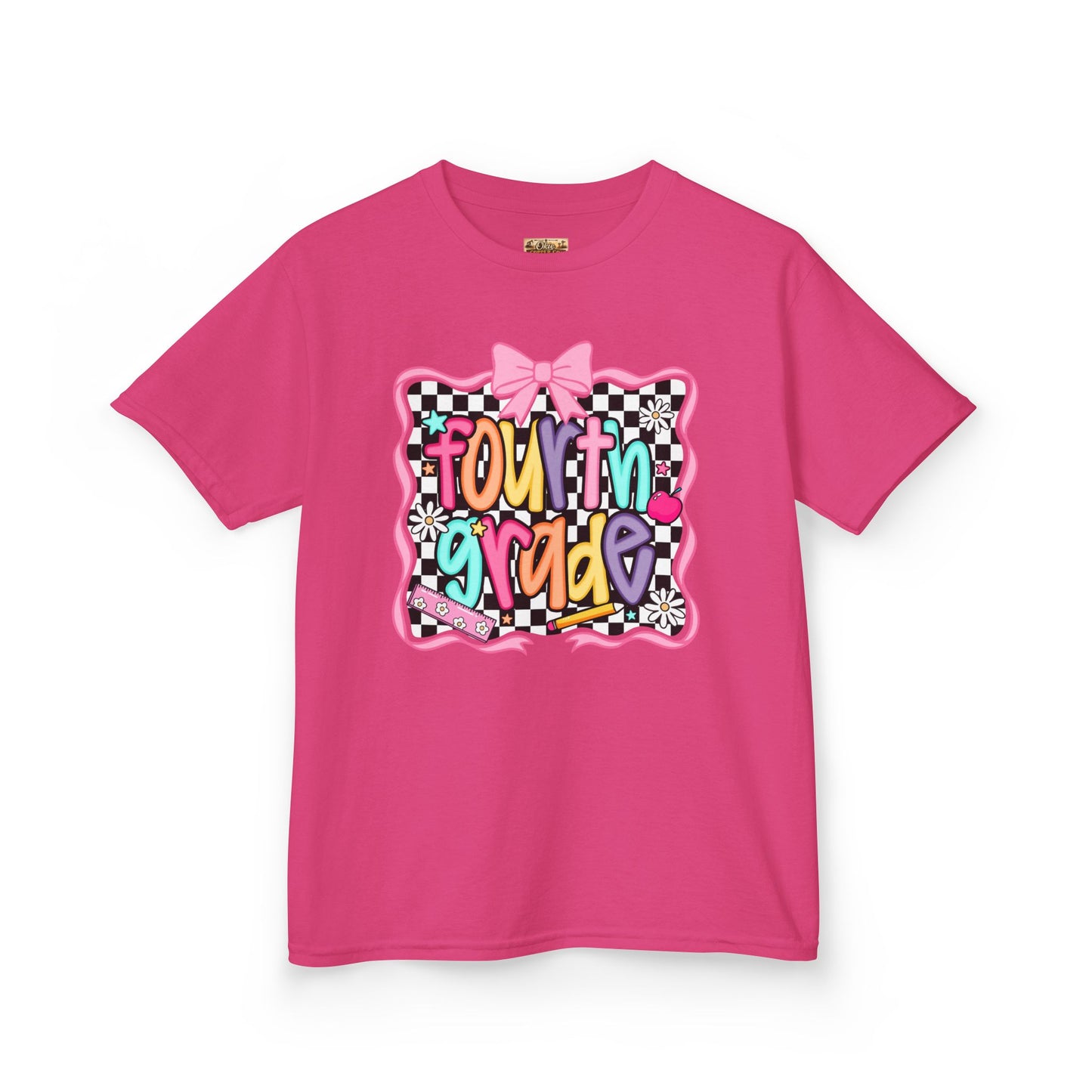 Fourth Grade Kids T‑Shirt – Colorful Back to School Design ("Fourth Grade")