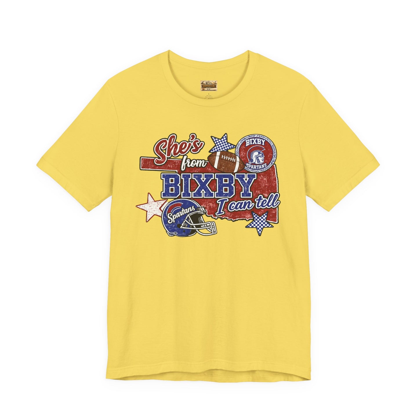 Bixby Football Tee — "She’s from Bixby I can tell" Vintage Team Shirt