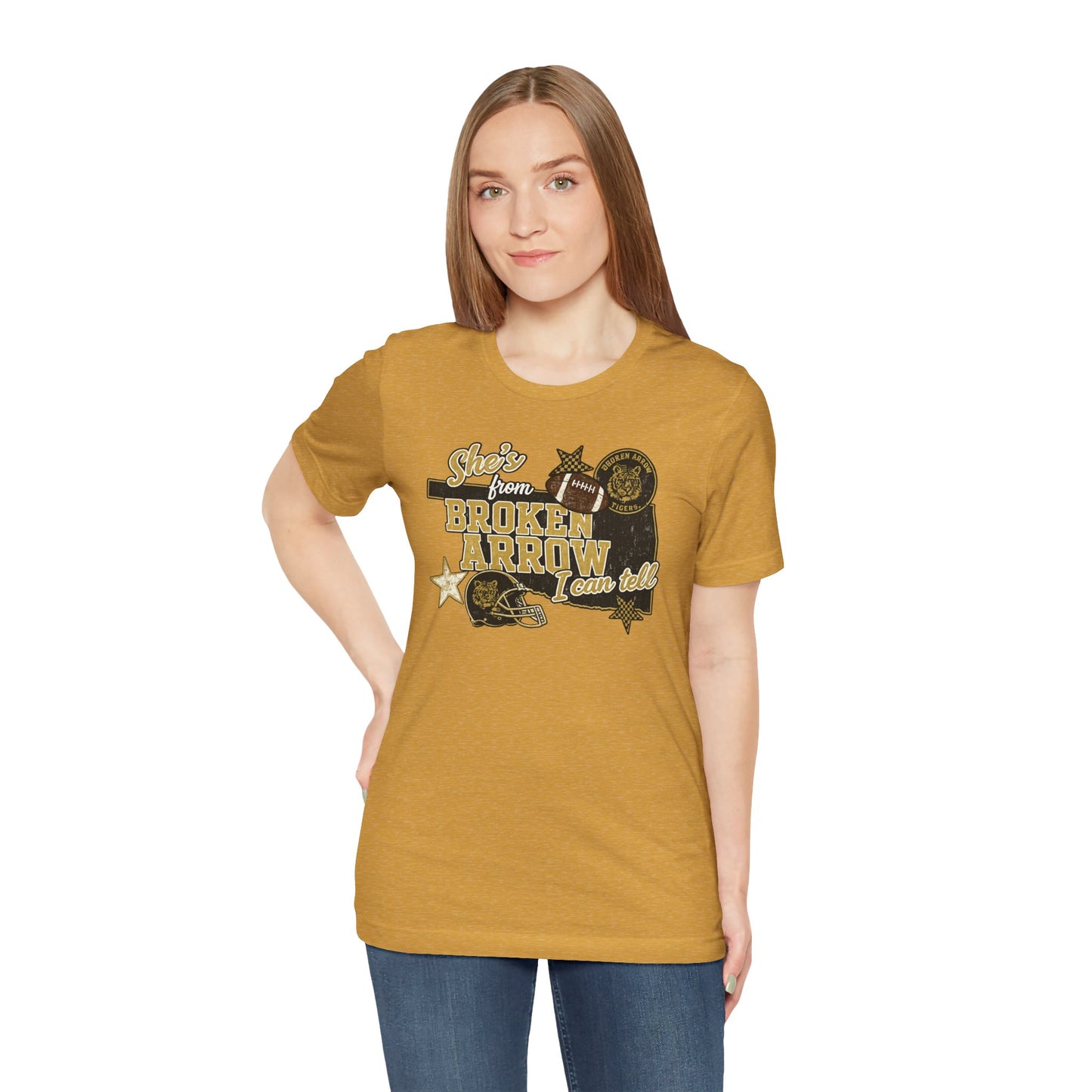 Broken Arrow Oklahoma Retro Graphic Tee — "Stars From Broken Arrow" Vintage Style T‑Shirt