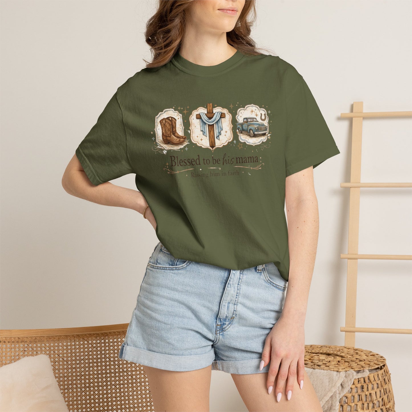 Blessed to Be His Mama T-Shirt — Christian Mama Faith Tee