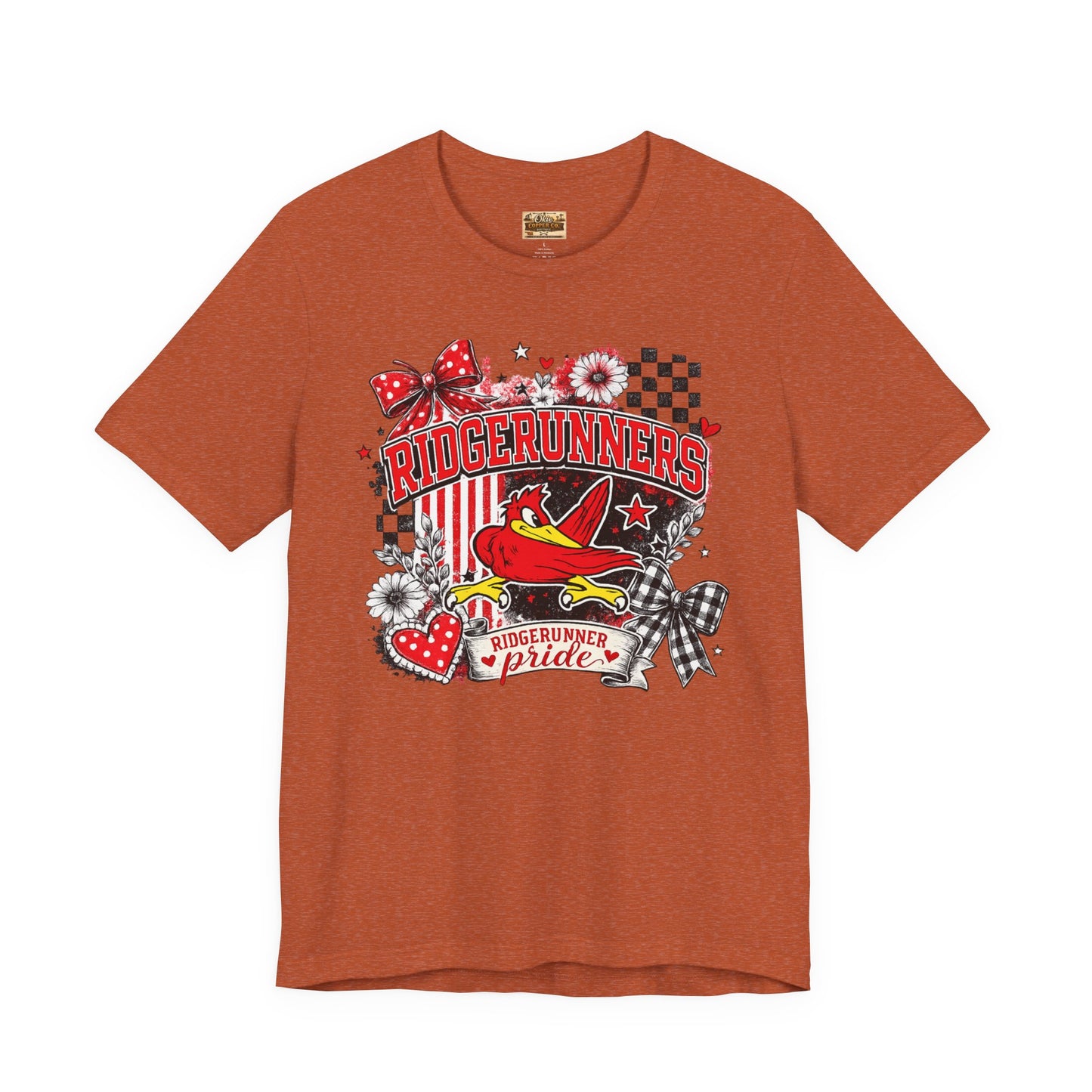Ridgerunners Pride T-Shirt — School Mascot Red & Black Graphic Tee