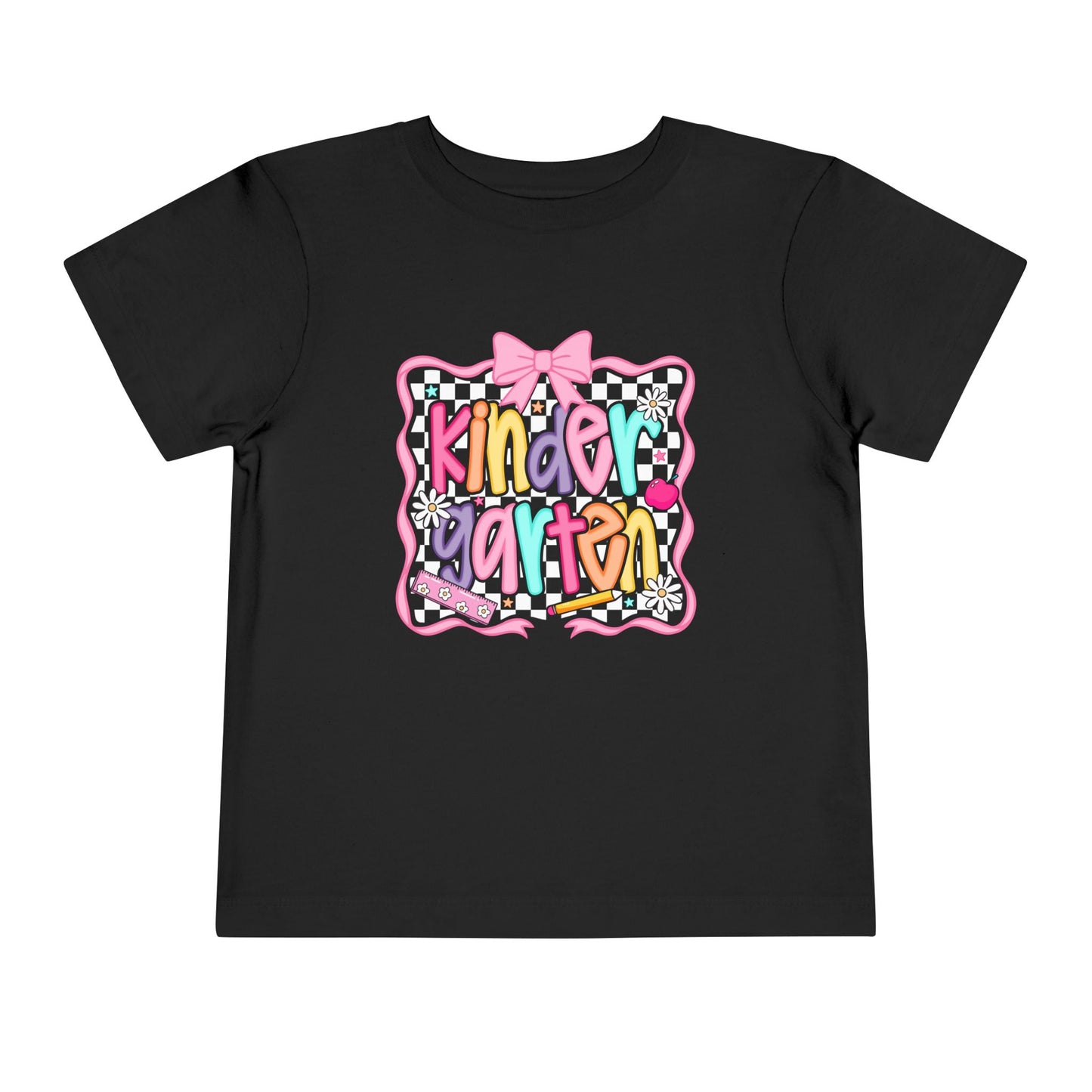 Kindergarten Toddler Tee — Colorful 'kinder' Back to School Shirt