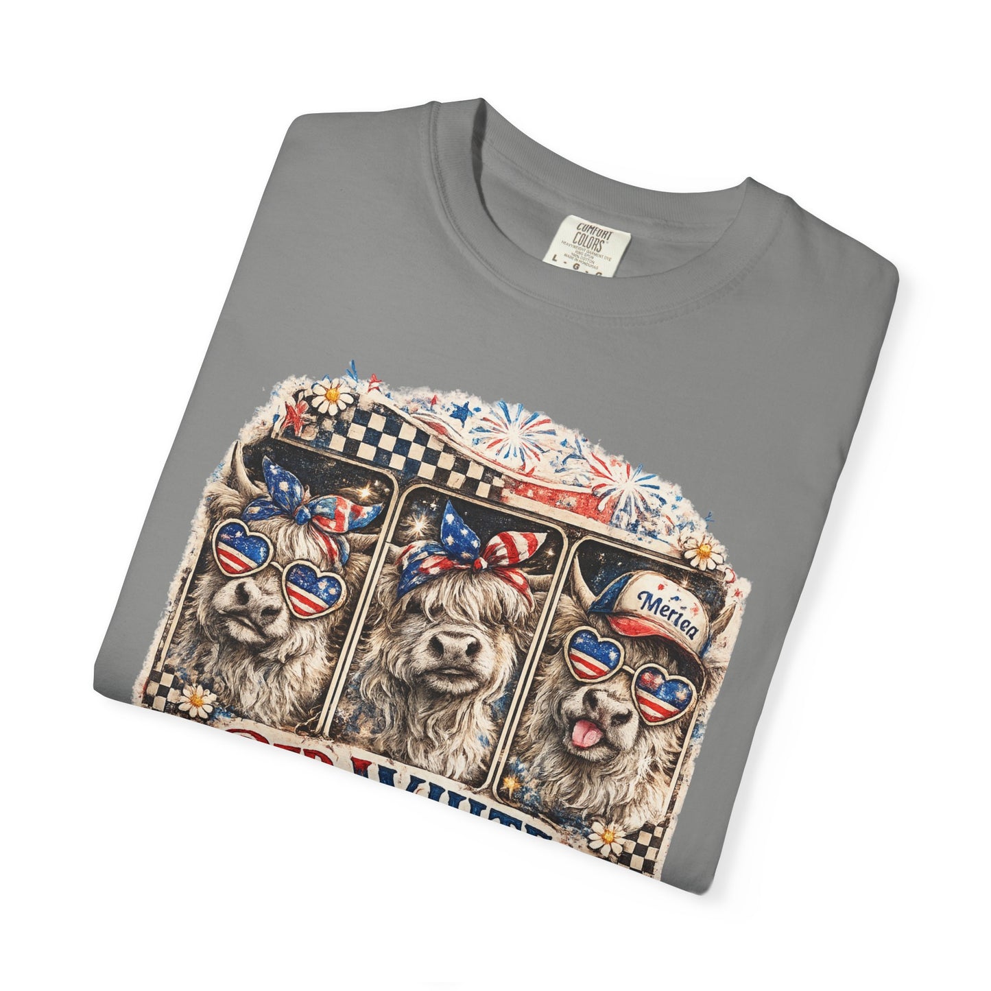 Patriotic Dogs "Red, White & Moo-d" T-Shirt