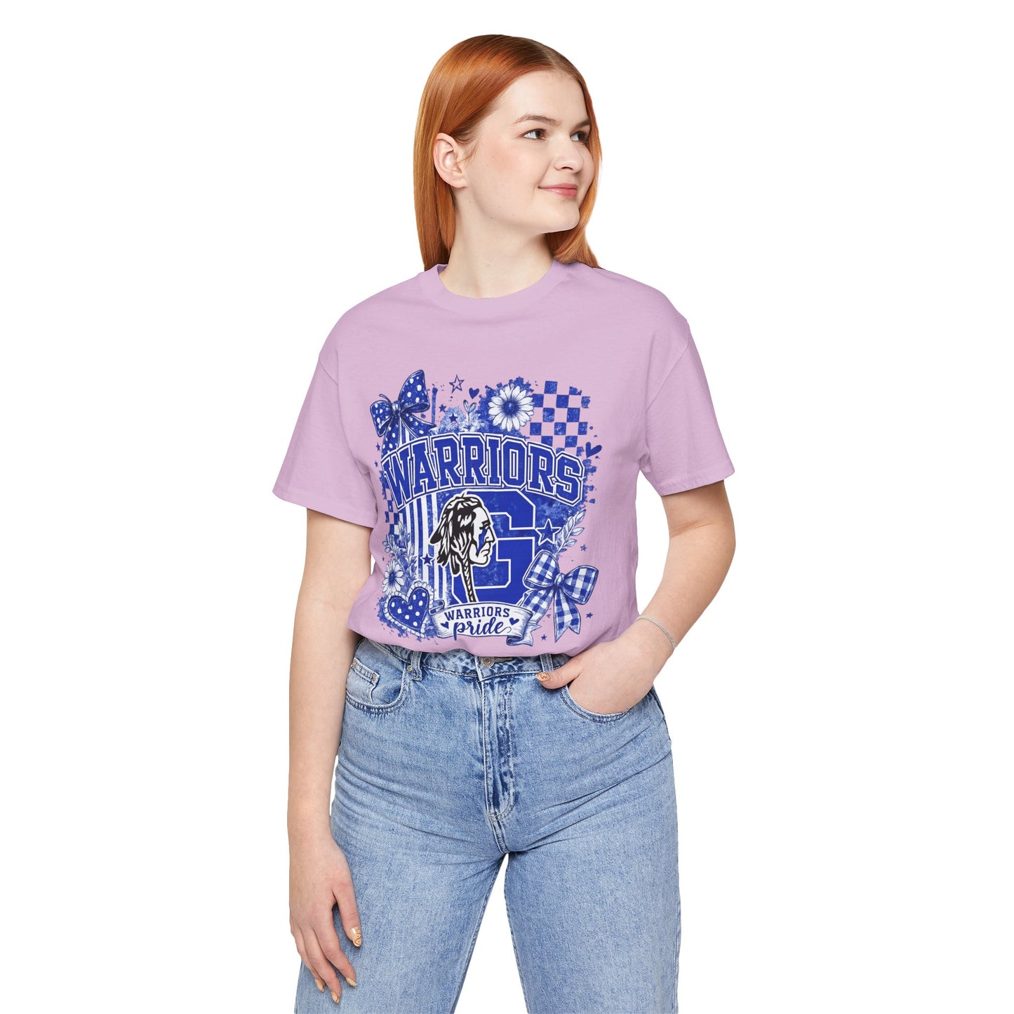 Warriors Pride Graphic Tee — School Spirit Warrior Mascot T-Shirt