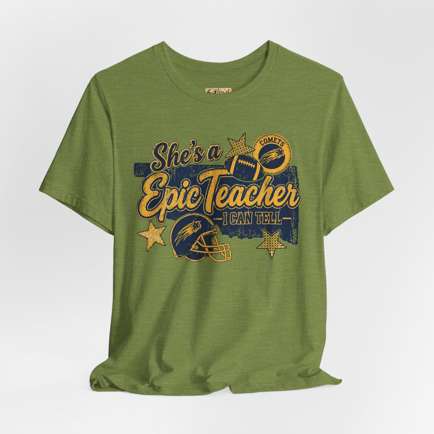 Epic Teacher Football T-Shirt — "She's a Epic Teacher" Coach & School Spirit Tee