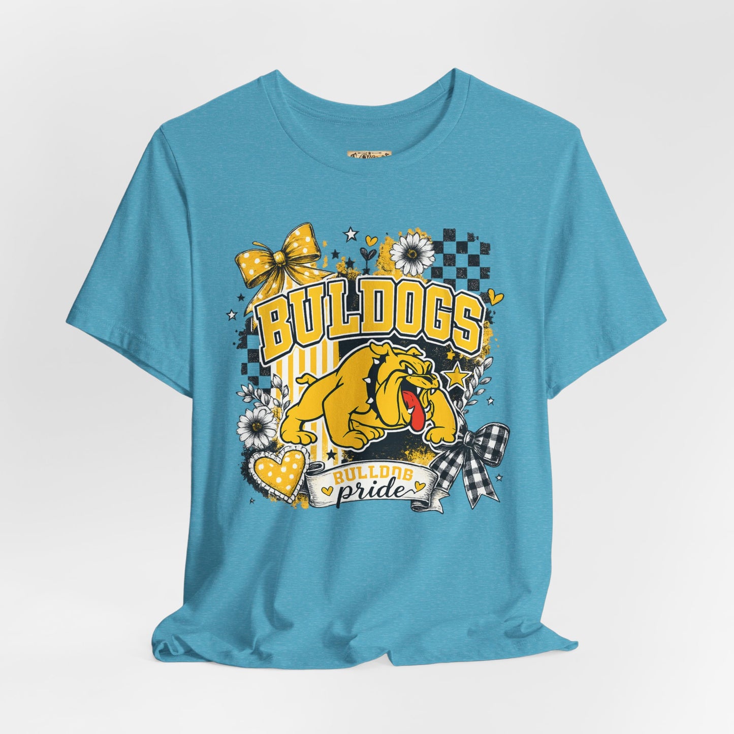 Bulldogs Pride T-Shirt – Yellow Mascot Graphic Tee