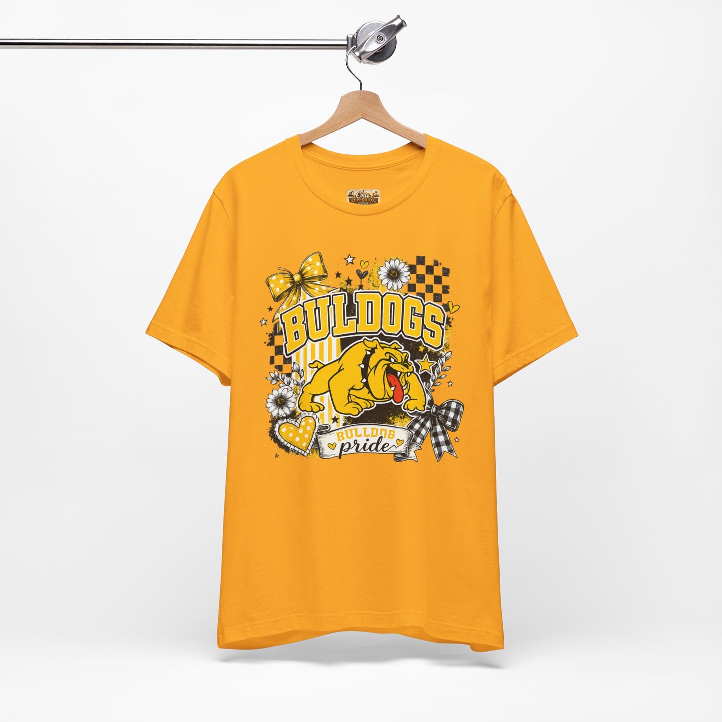 Bulldogs Pride T-Shirt – Yellow Mascot Graphic Tee