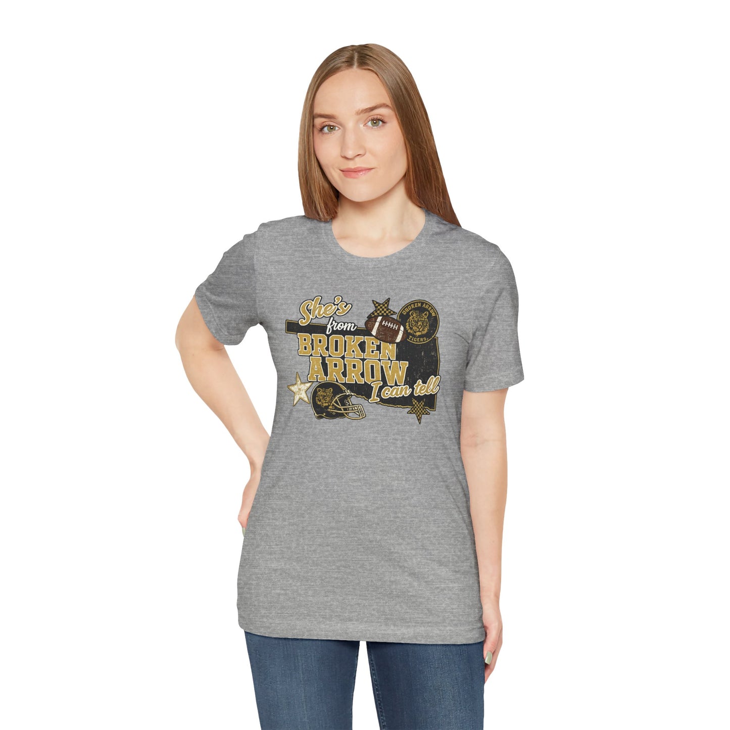 Broken Arrow Oklahoma Retro Graphic Tee — "Stars From Broken Arrow" Vintage Style T‑Shirt