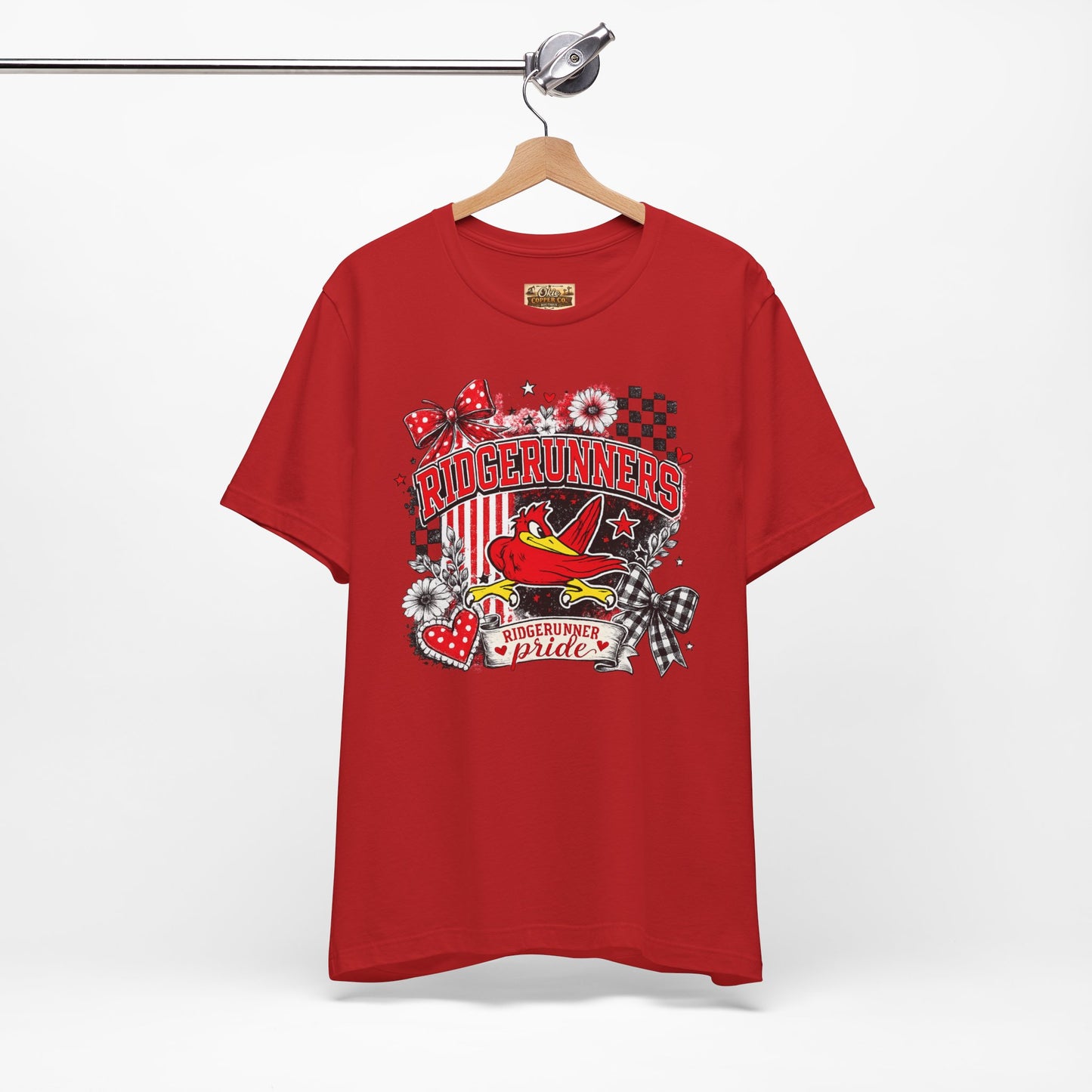 Ridgerunners Pride T-Shirt — School Mascot Red & Black Graphic Tee