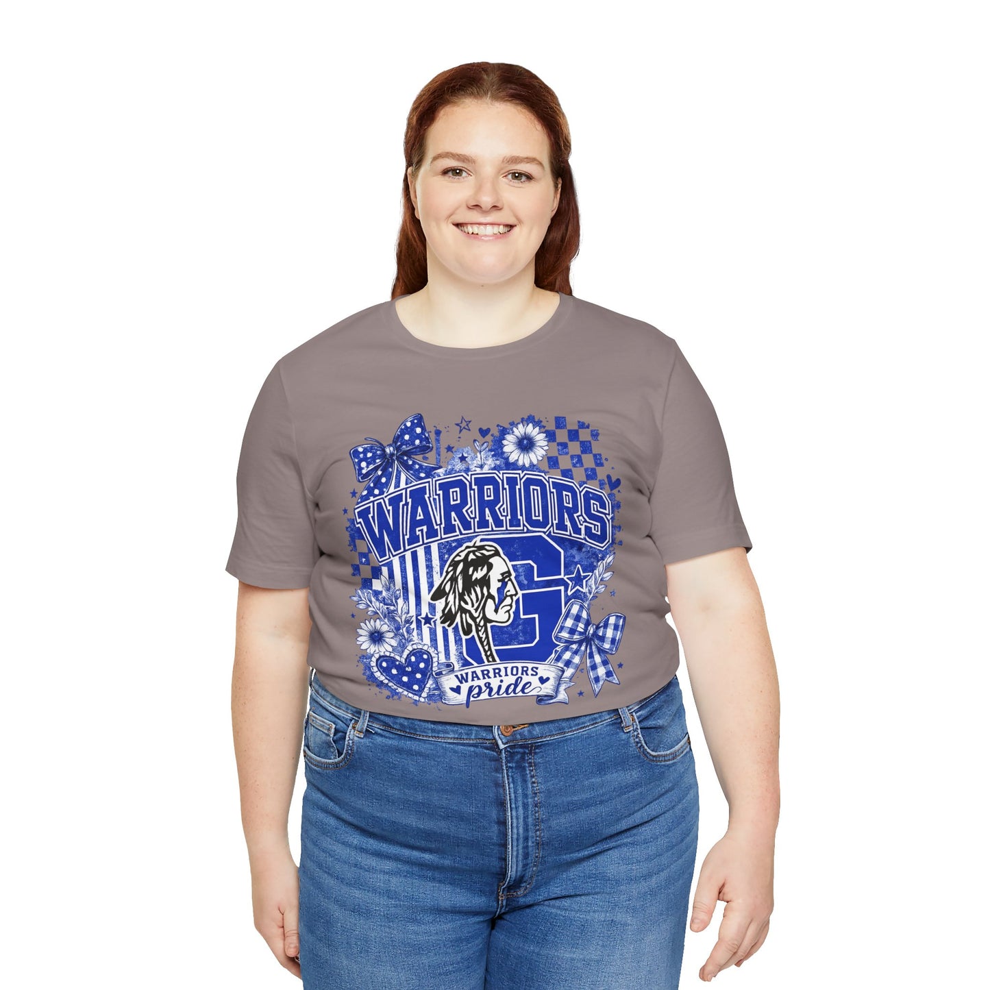Warriors Pride Graphic Tee — School Spirit Warrior Mascot T-Shirt