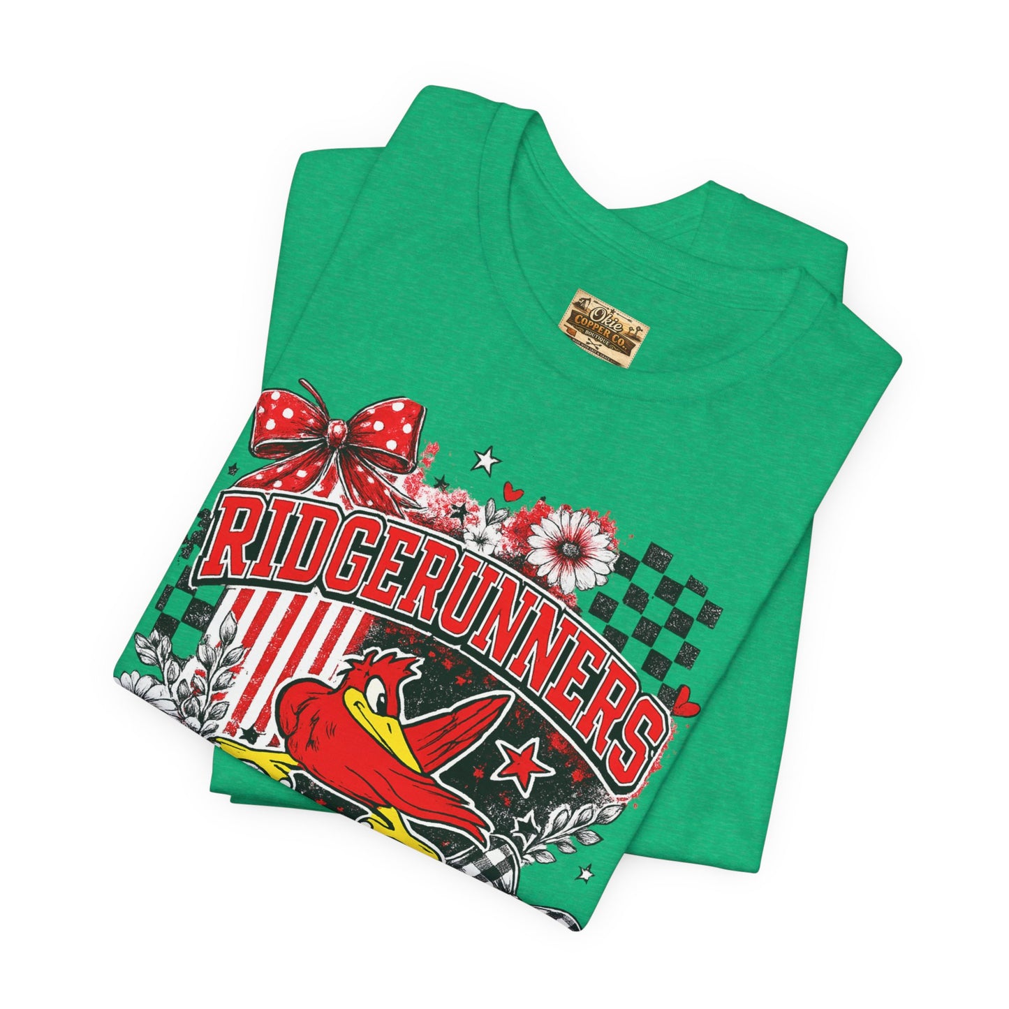 Ridgerunners Pride T-Shirt — School Mascot Red & Black Graphic Tee