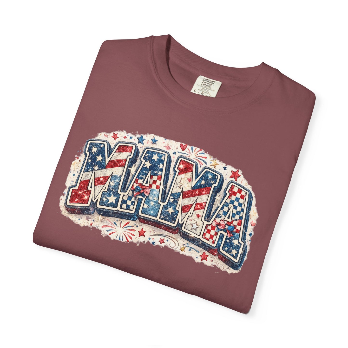 Mama Patriotic T-Shirt — Red White Blue Americana Graphic Tee