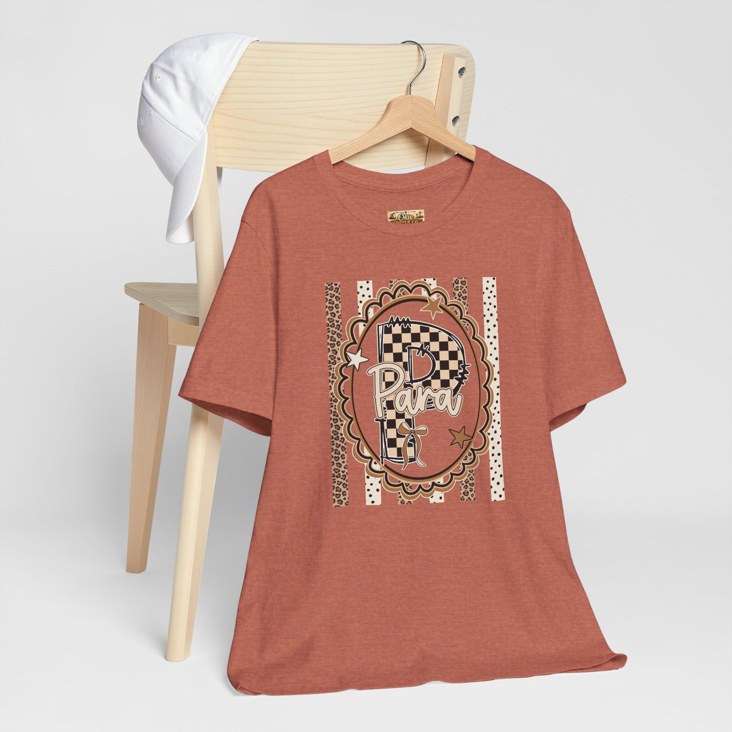 Retro Checkerboard Graphic Tee — Father’s Day Vintage Plaid Dad Shirt