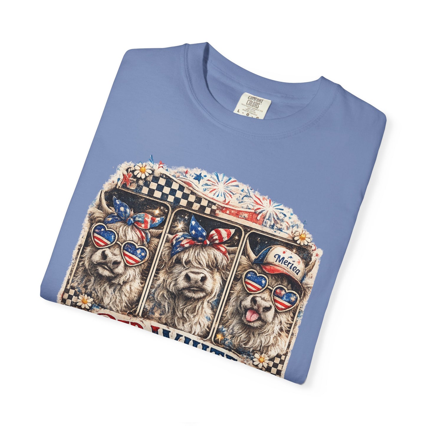 Patriotic Dogs "Red, White & Moo-d" T-Shirt