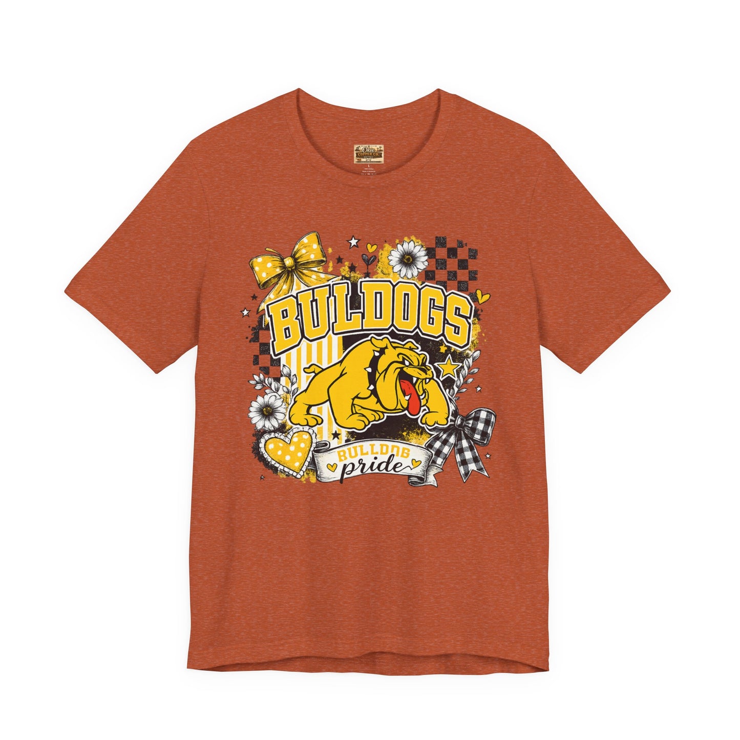 Bulldogs Pride T-Shirt – Yellow Mascot Graphic Tee