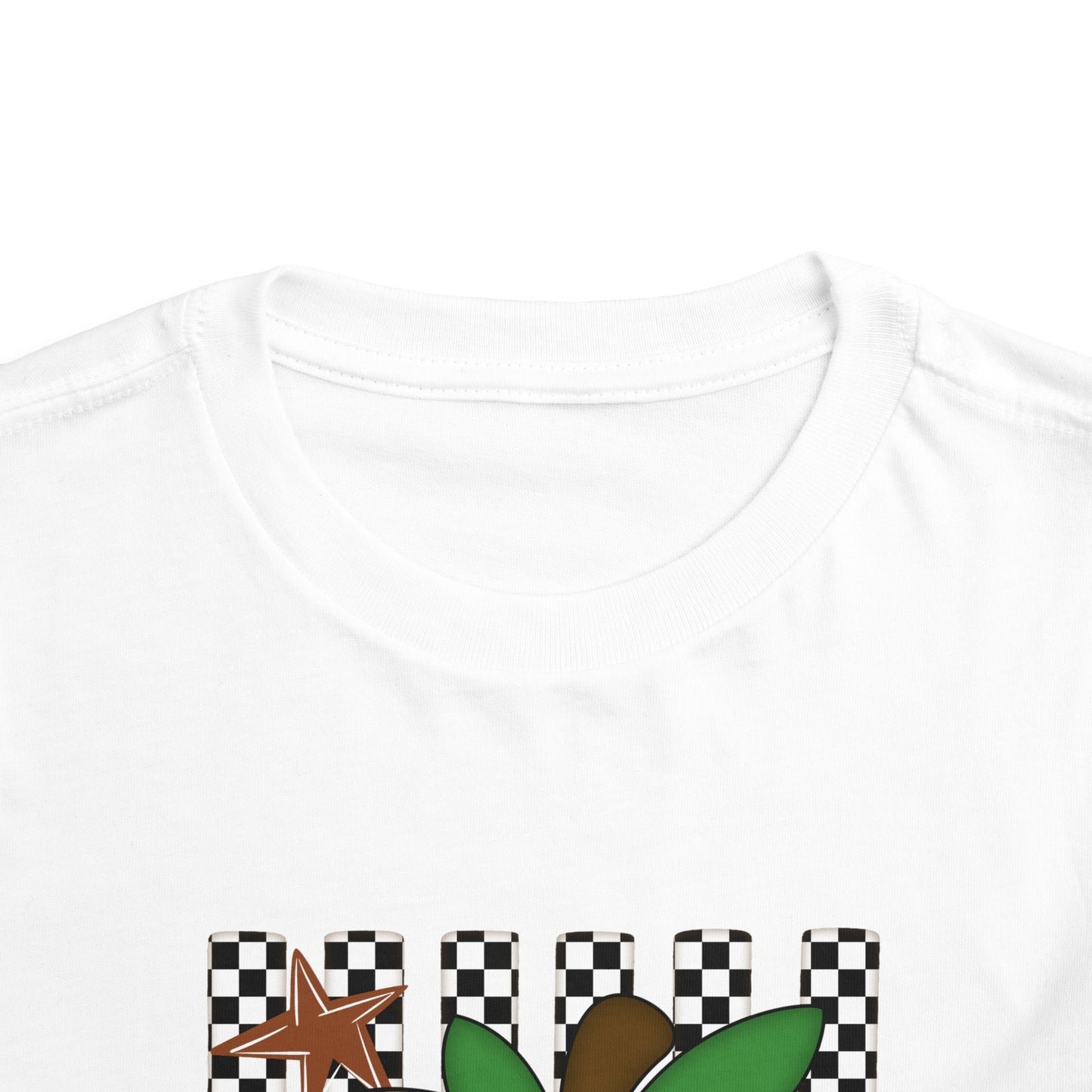 Kindergarten Leopard Apple Toddler Tee — Back-to-School Cute Checkered Shirt