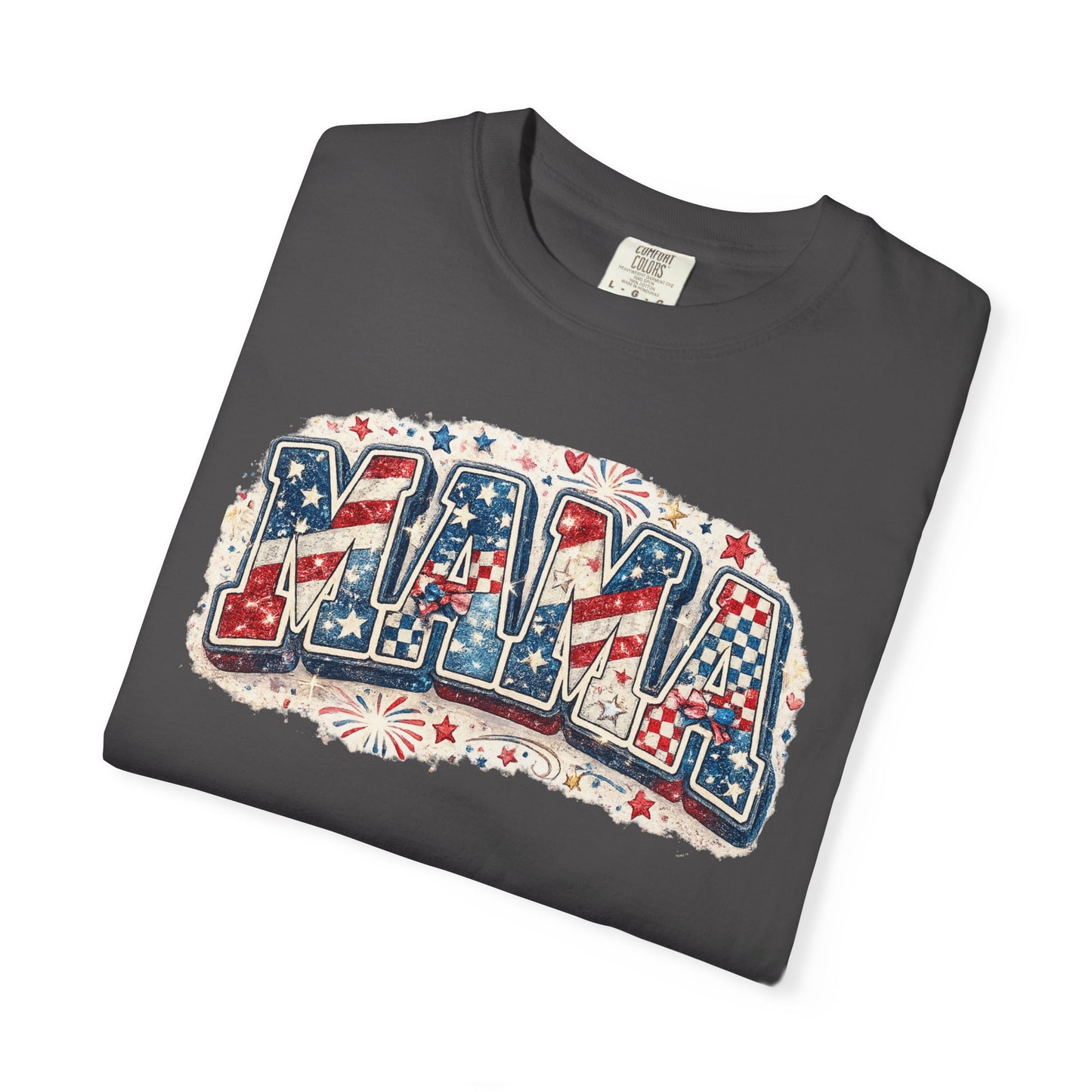 Mama Patriotic T-Shirt — Red White Blue Americana Graphic Tee