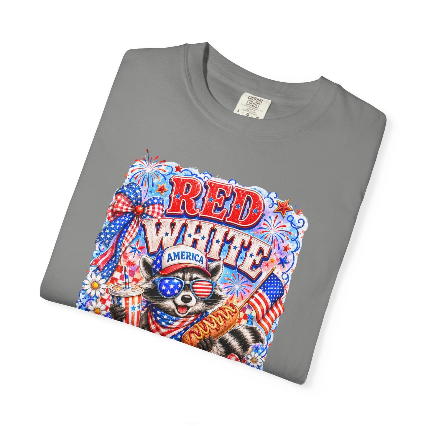 Patriotic "Red White Feral" Graphic T-Shirt