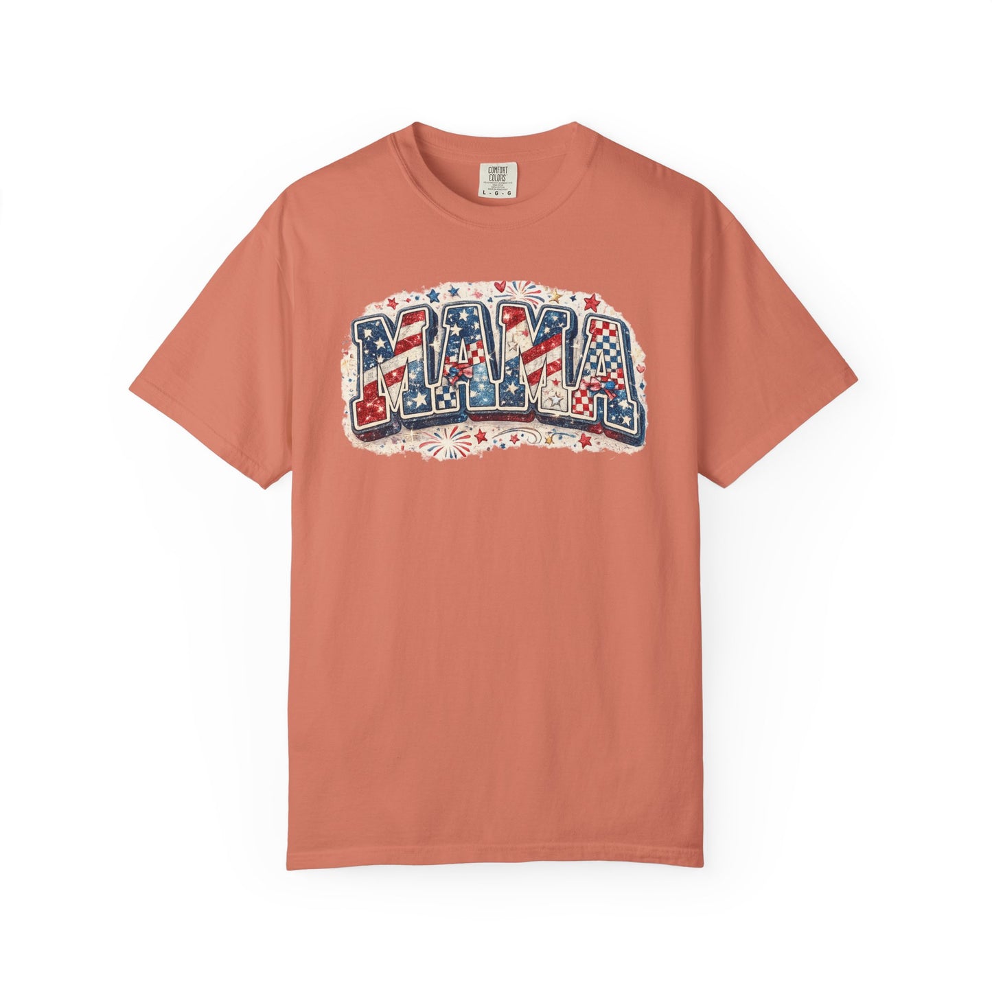 Mama Patriotic T-Shirt — Red White Blue Americana Graphic Tee