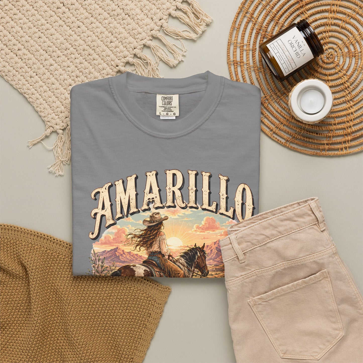 Amarillo By Morning Cowboy T-Shirt — Western Rodeo Graphic Tee