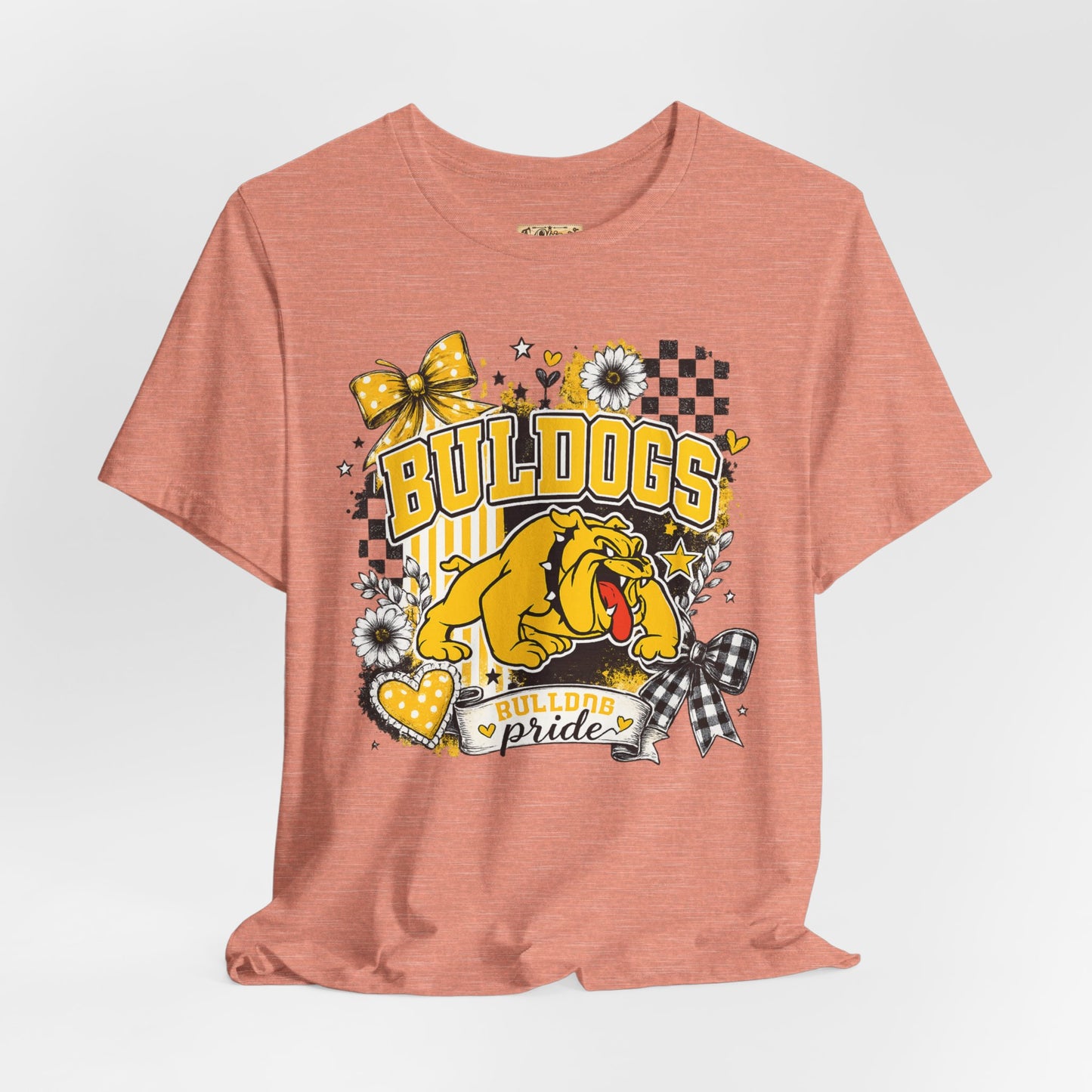 Bulldogs Pride T-Shirt – Yellow Mascot Graphic Tee