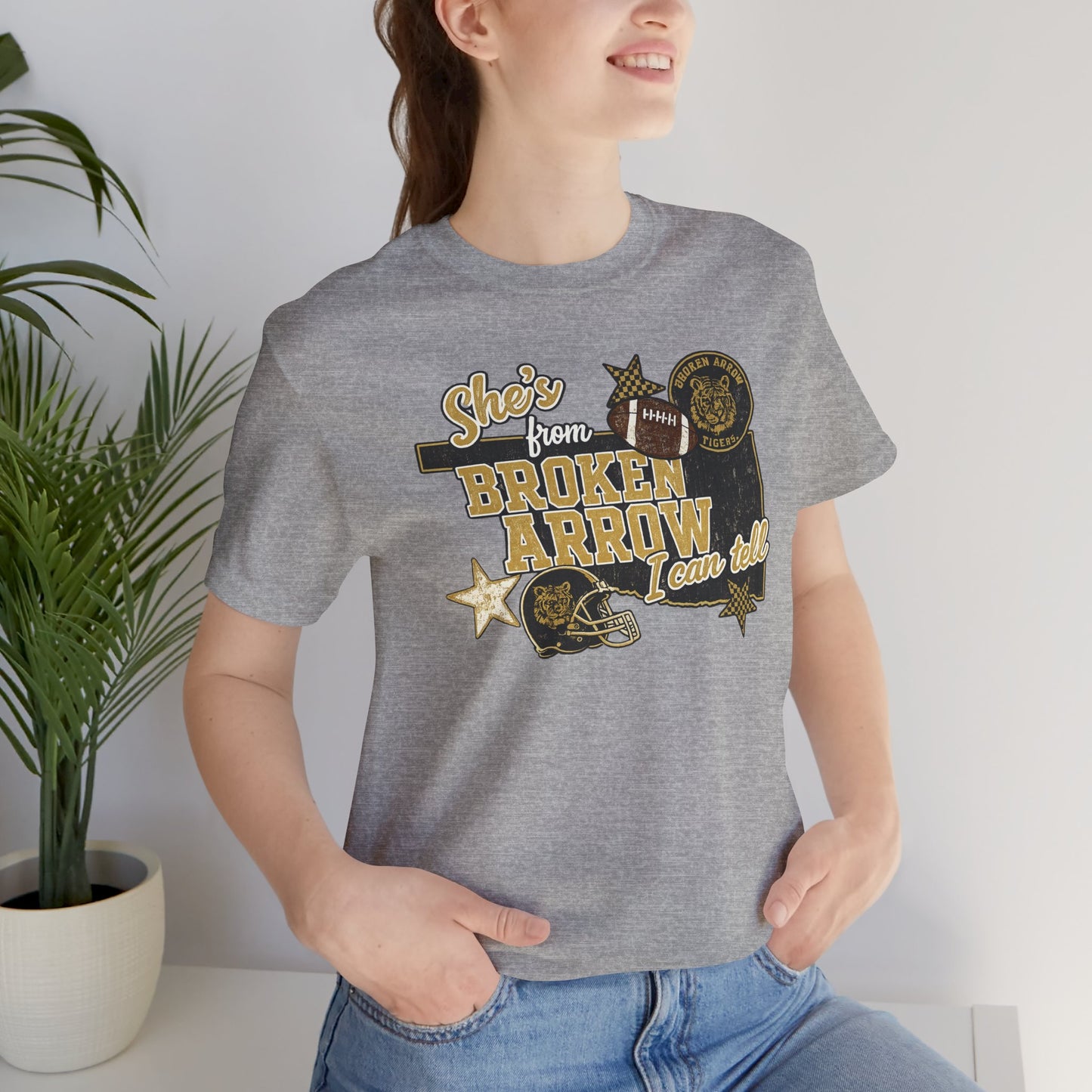Broken Arrow Oklahoma Retro Graphic Tee — "Stars From Broken Arrow" Vintage Style T‑Shirt