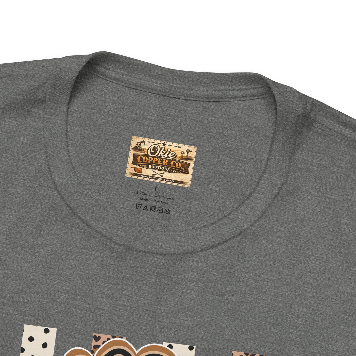 Teacher Monogram Tee — Number 1 Checkered Design
