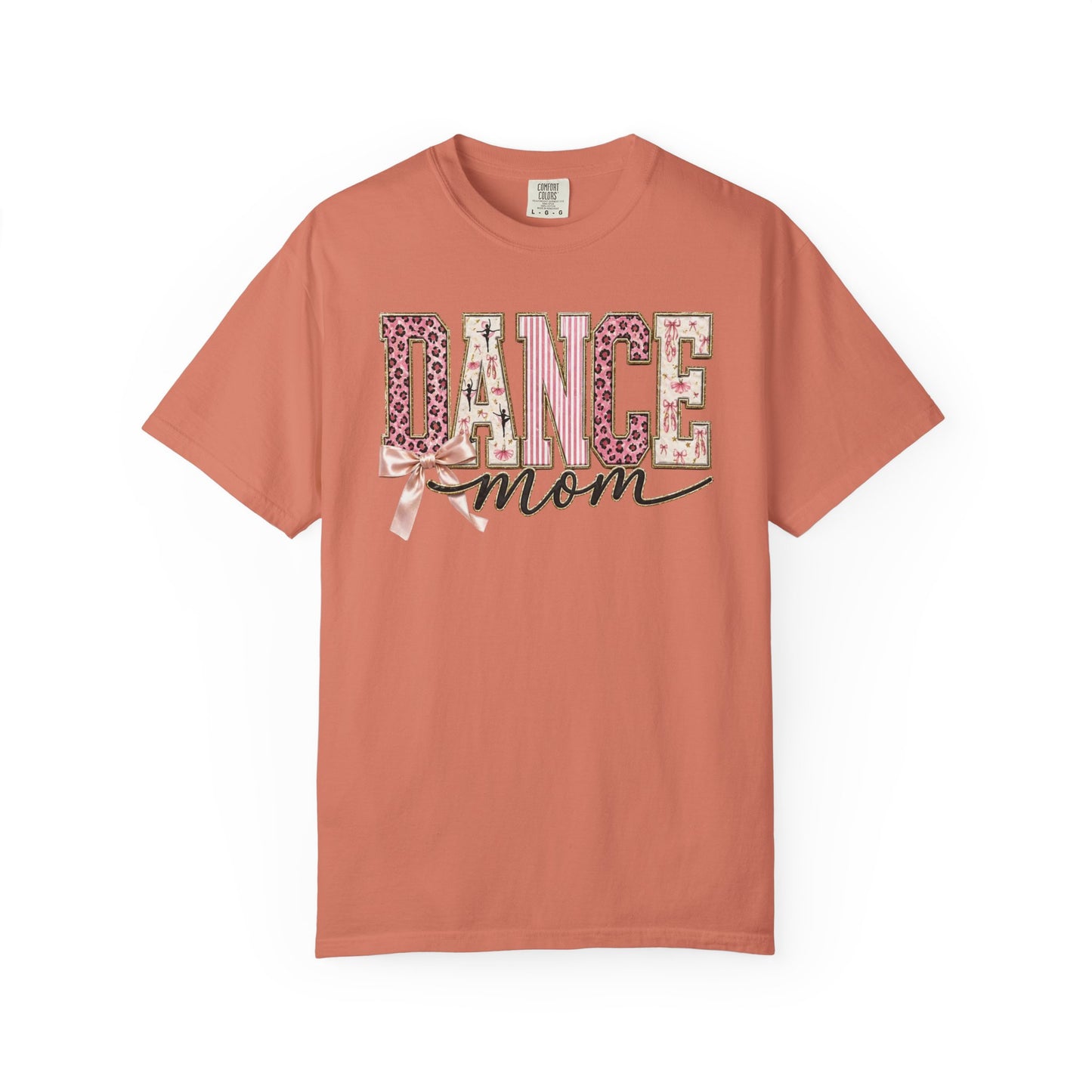 Dance Mom T-Shirt — Leopard Ballet Ribbon Graphic Tee