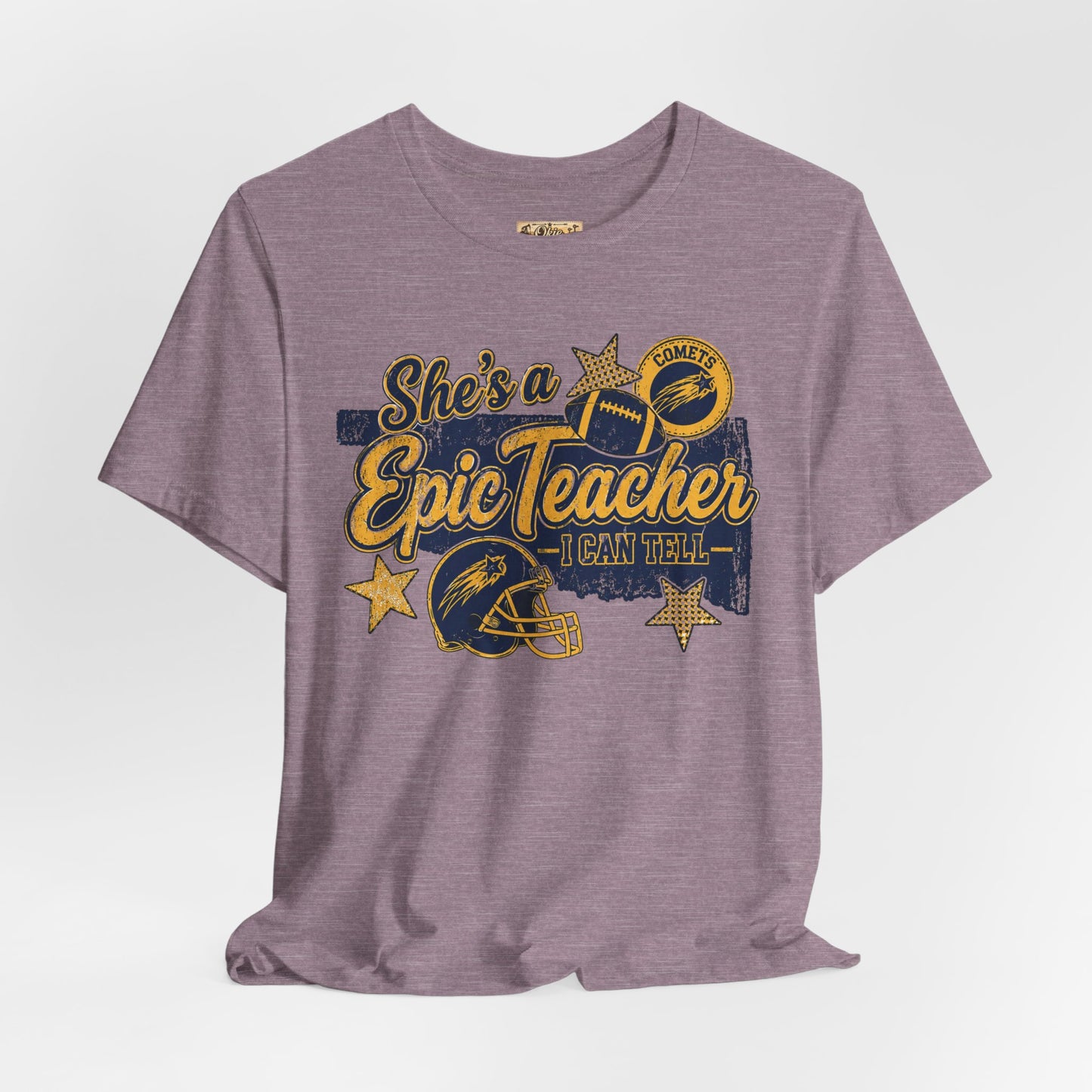 Epic Teacher Football T-Shirt — "She's a Epic Teacher" Coach & School Spirit Tee