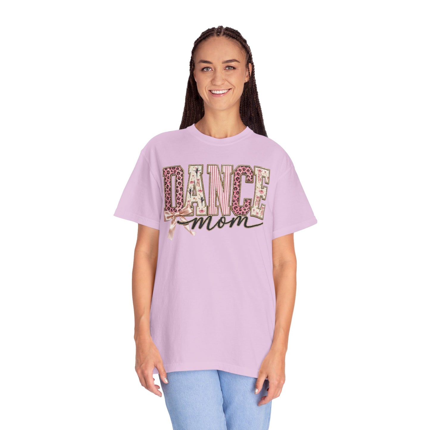 Dance Mom T-Shirt — Leopard Ballet Ribbon Graphic Tee