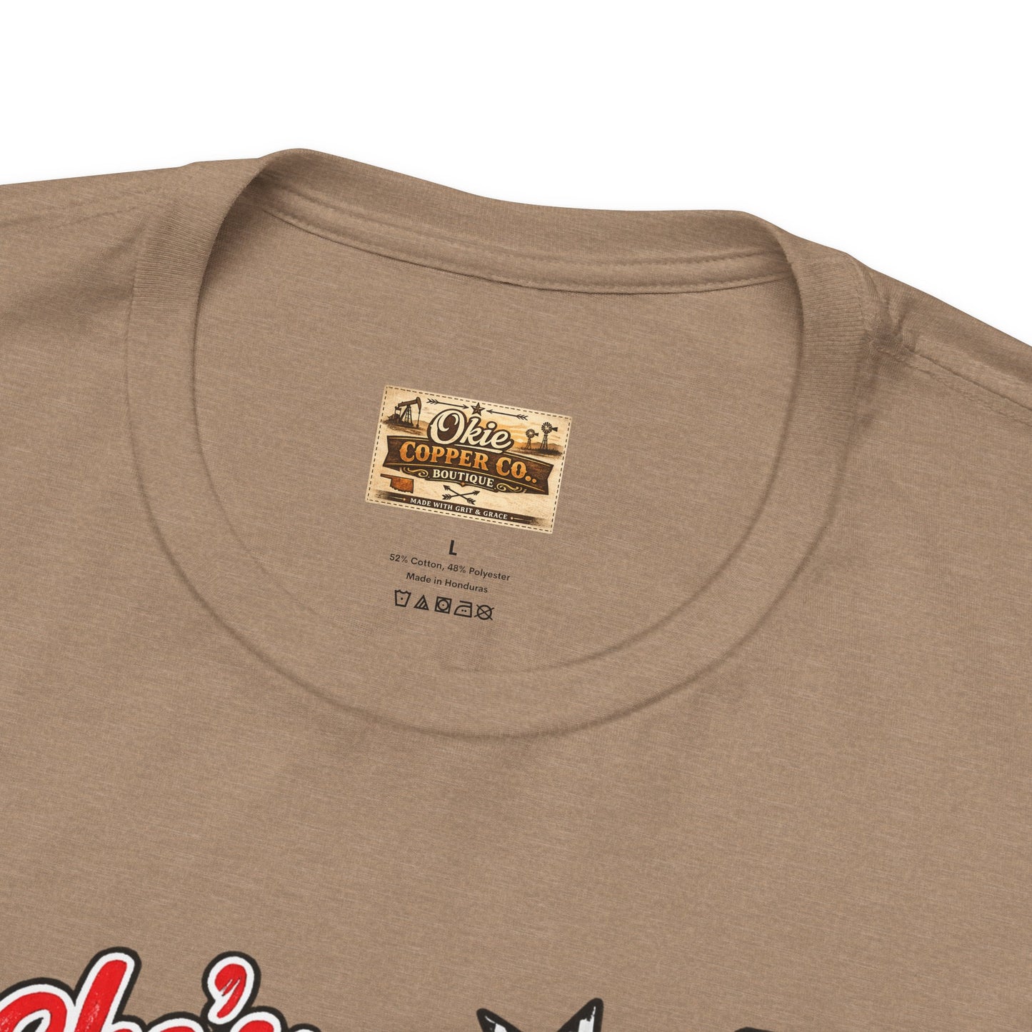 Okmulgee Cardinals Football Tee — She’s From Okmulgee Design