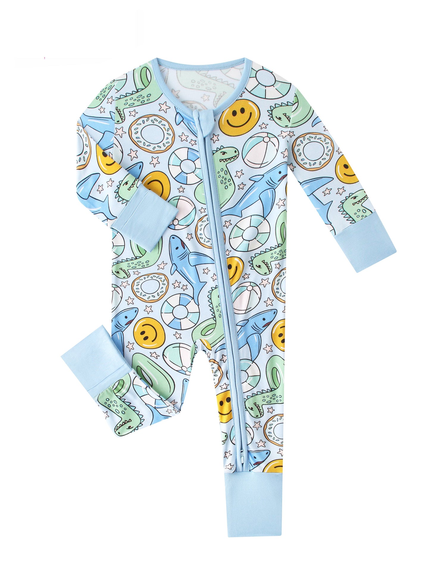 Summer Bamboo Baby Convertible Zippy Romper