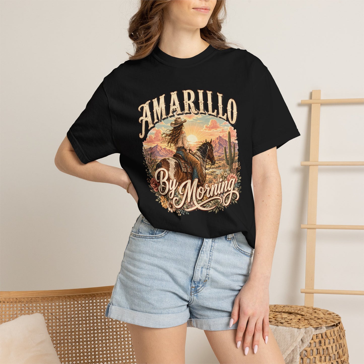 Amarillo By Morning Cowboy T-Shirt — Western Rodeo Graphic Tee