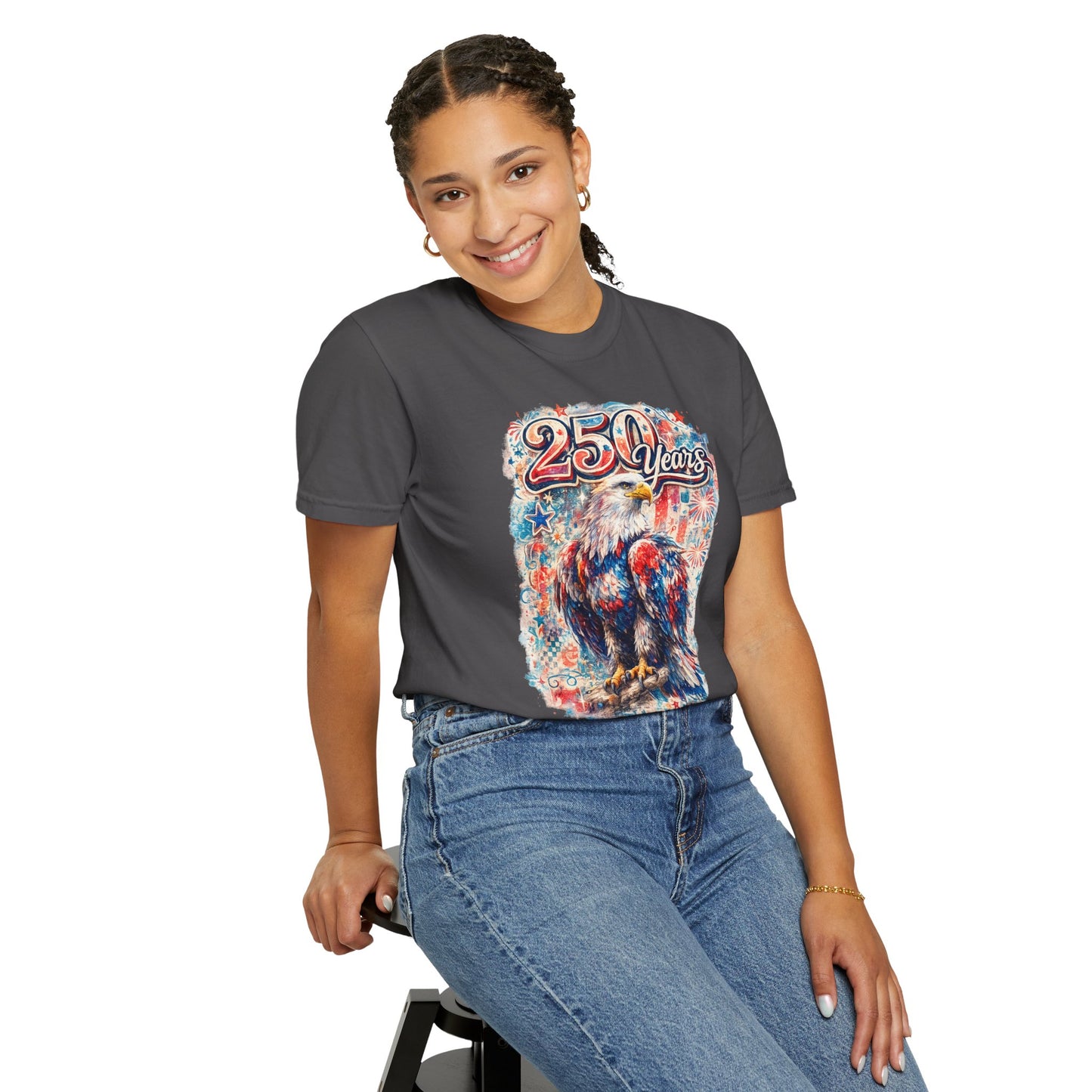 250 Years Eagle T-Shirt — Patriotic Anniversary Graphic Tee