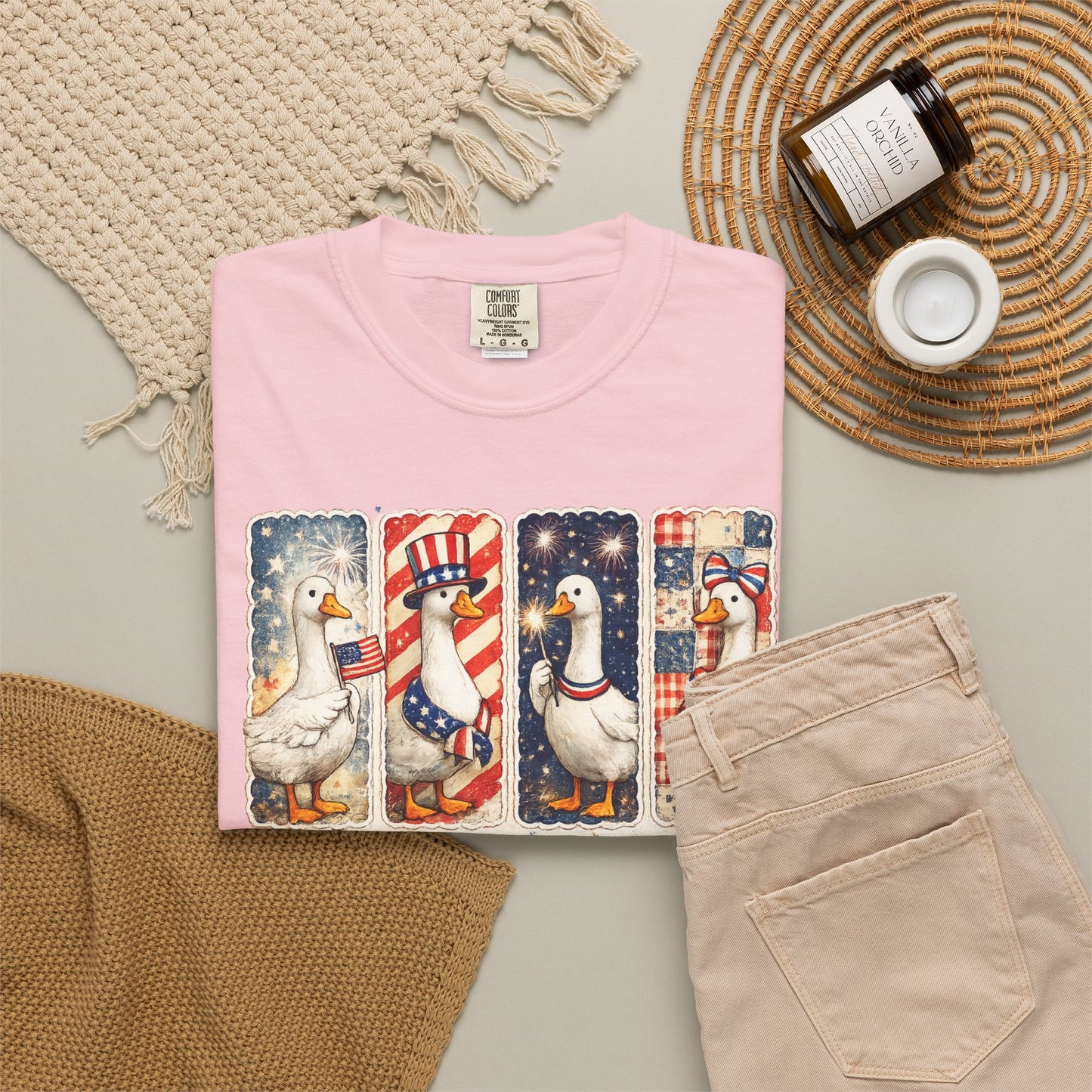 Patriotic Goose T-Shirt — "Just a patriotic goose" Americana Tee