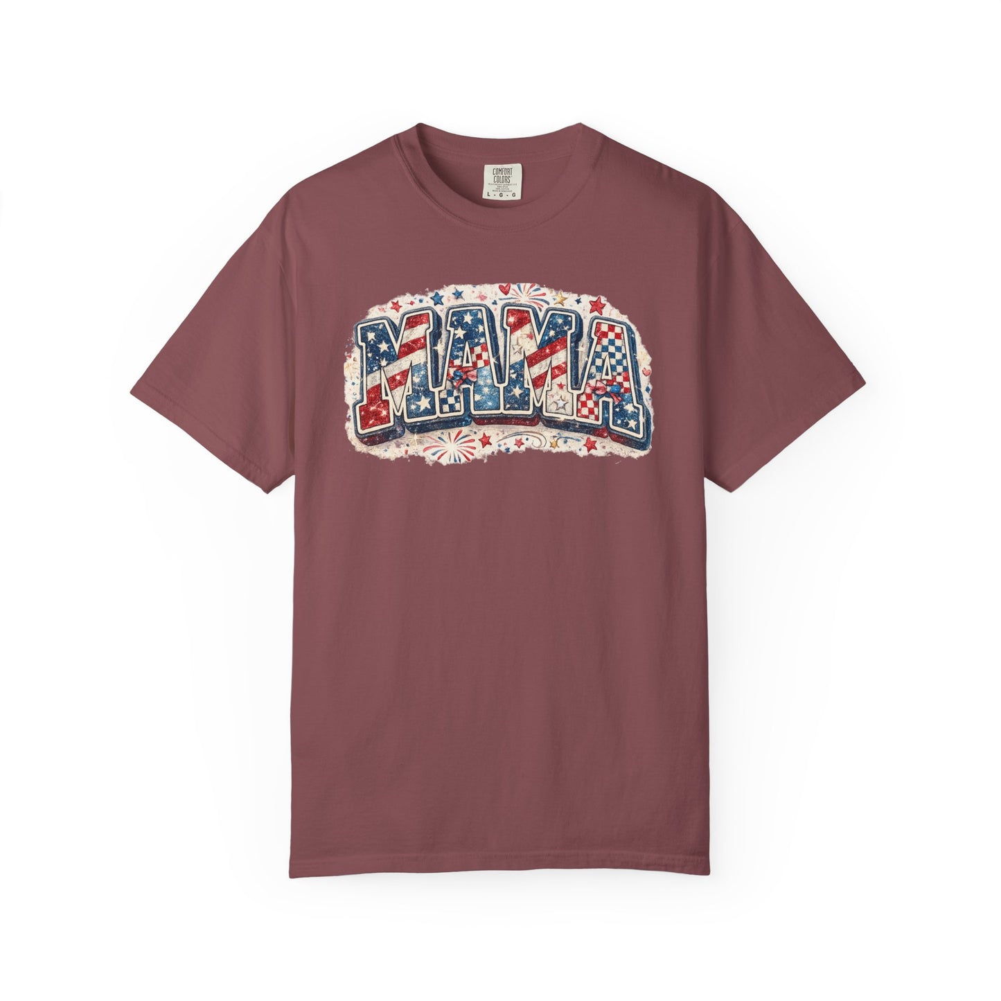 Mama Patriotic T-Shirt — Red White Blue Americana Graphic Tee