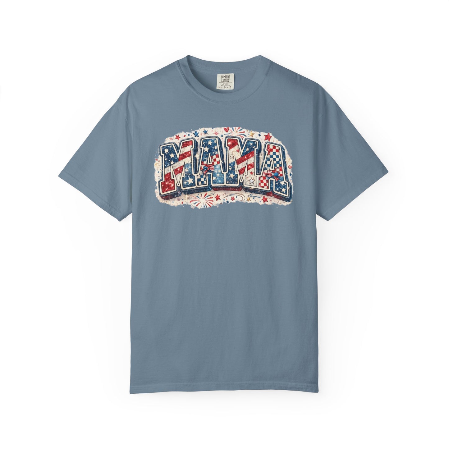 Mama Patriotic T-Shirt — Red White Blue Americana Graphic Tee