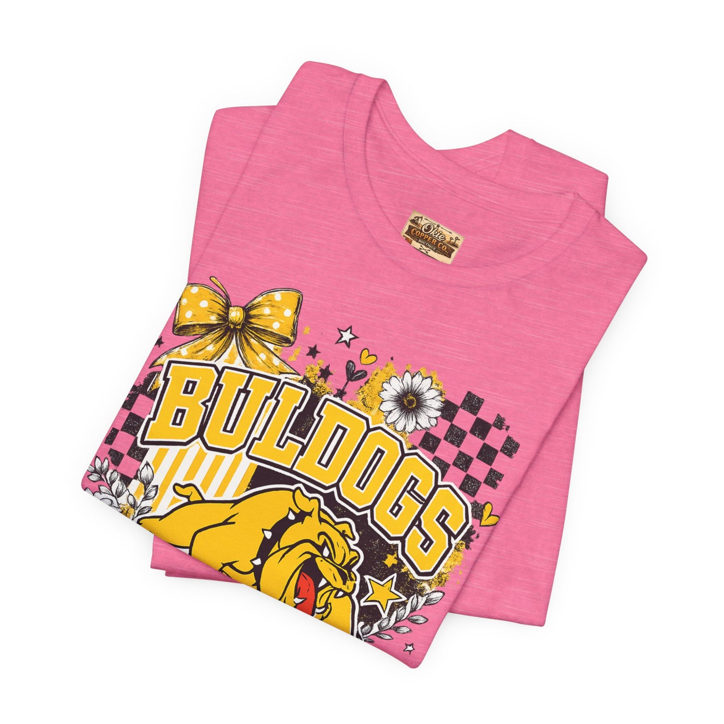 Bulldogs Pride T-Shirt – Yellow Mascot Graphic Tee