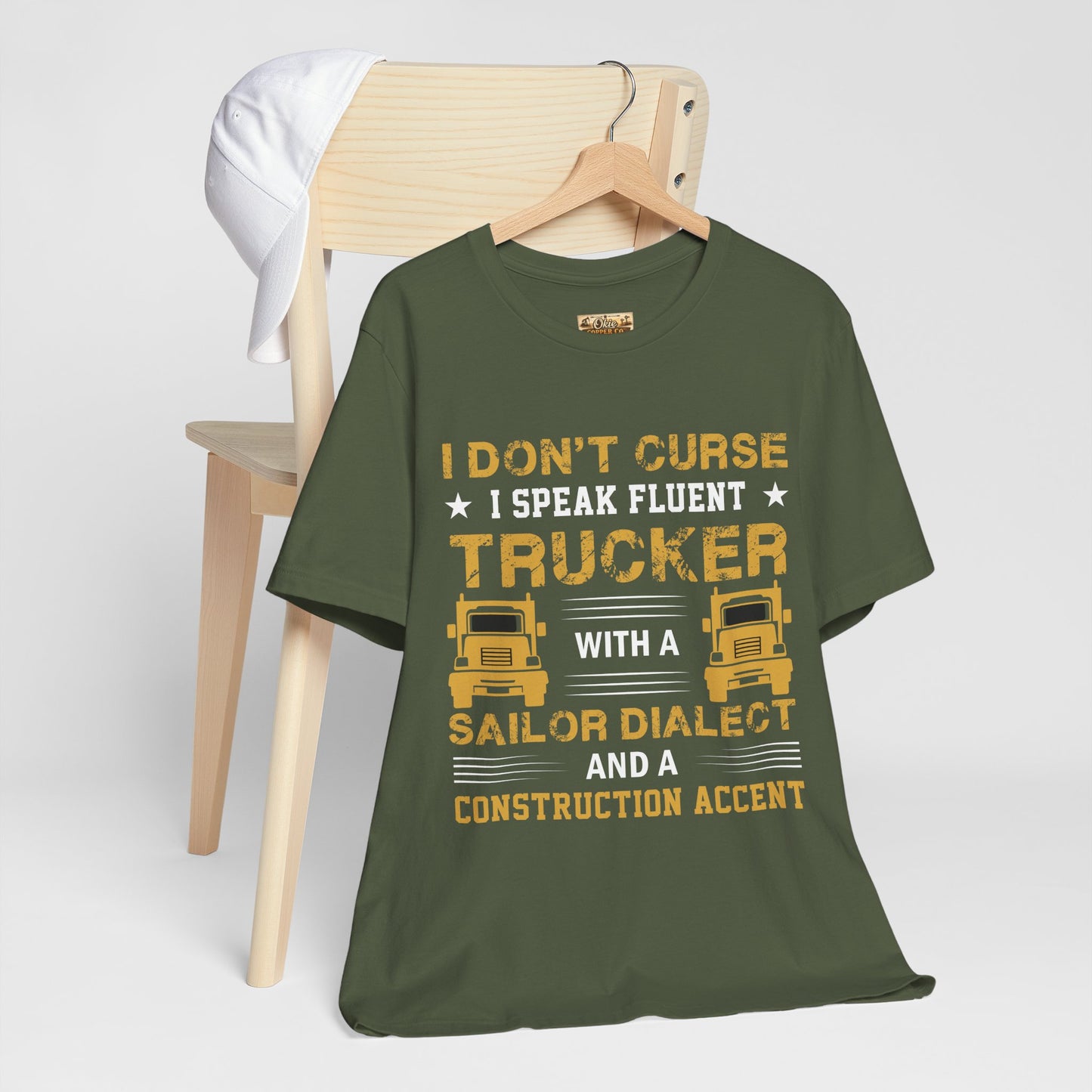 Trucker Humor T-Shirt — "I Don't Curse, I Speak Fluent Trucker" Graphic Tee