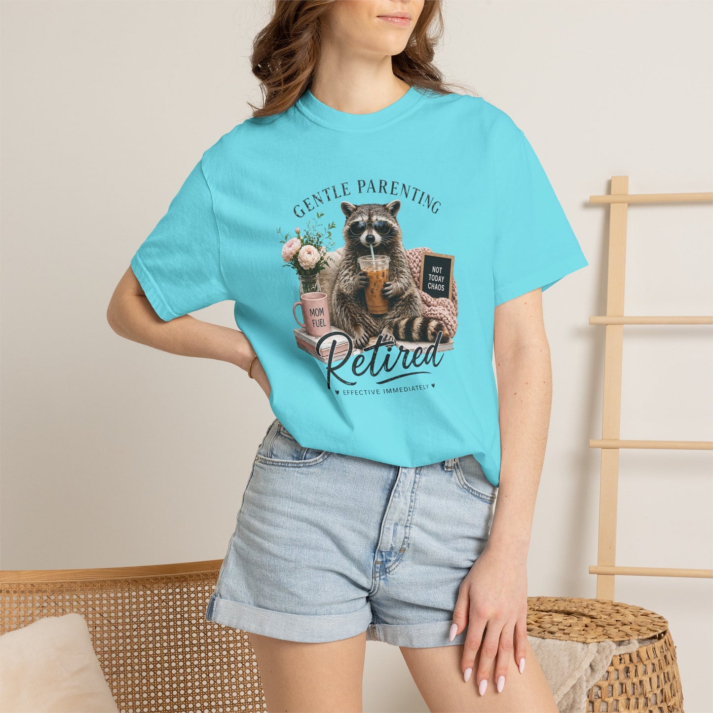Retired Gentle Parenting Raccoon T-Shirt