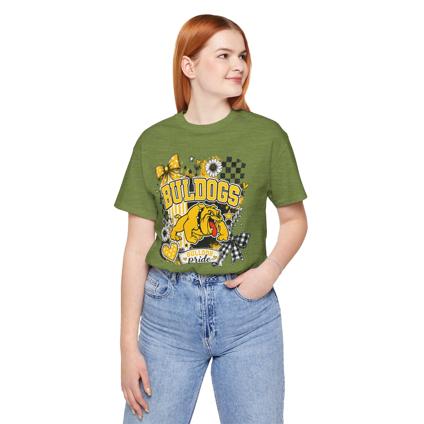 Bulldogs Pride T-Shirt – Yellow Mascot Graphic Tee