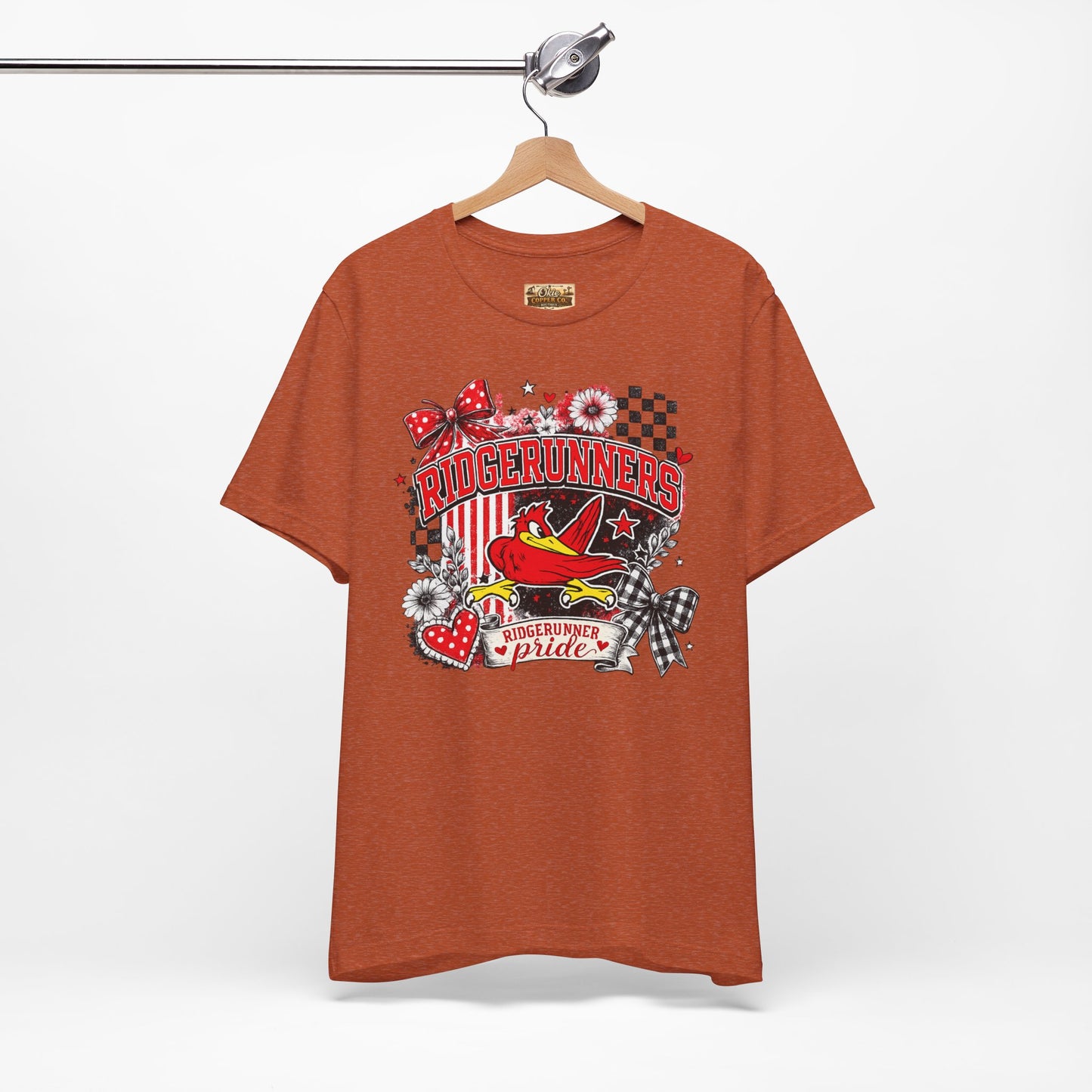 Ridgerunners Pride T-Shirt — School Mascot Red & Black Graphic Tee