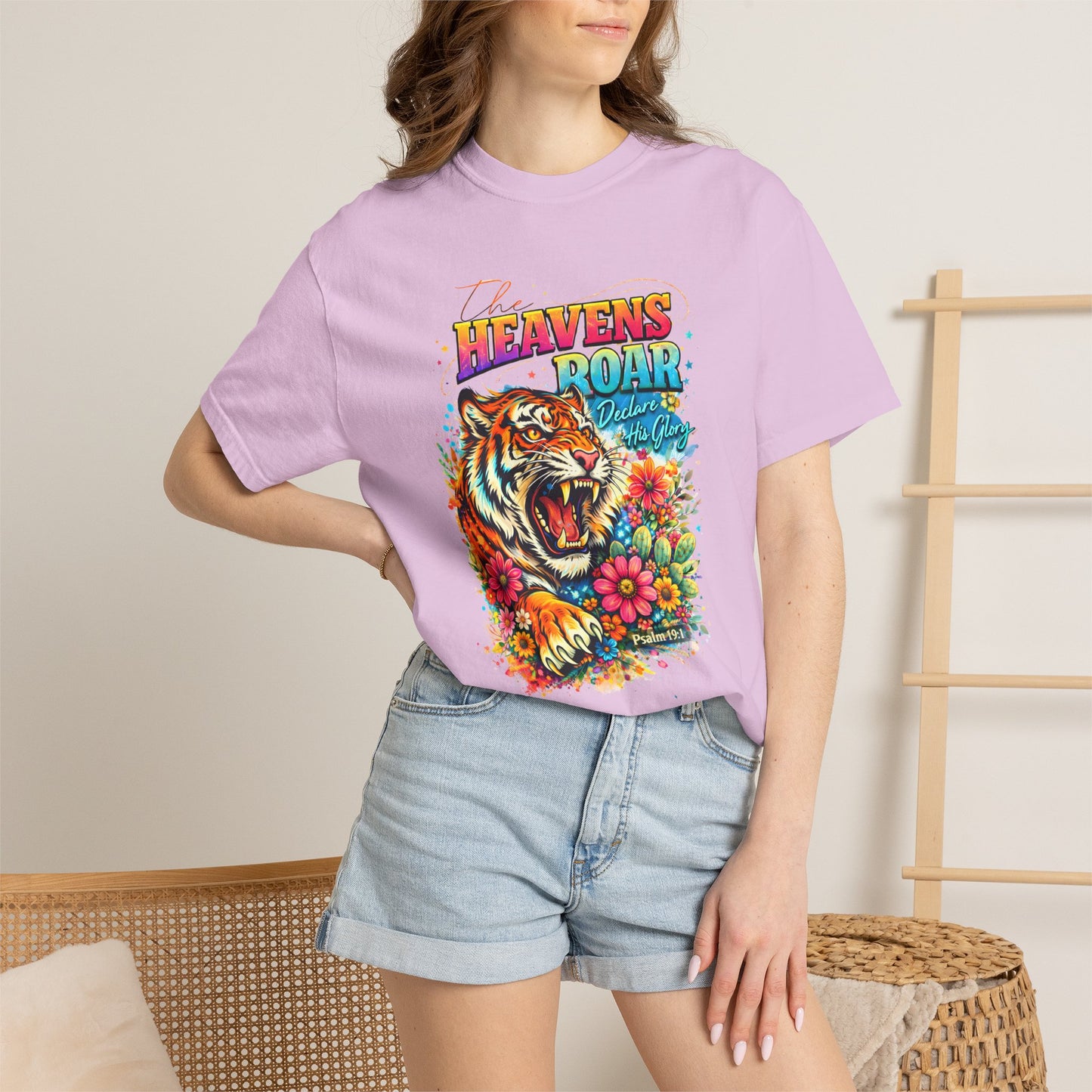 Heaven's Roar Tiger Graphic T-Shirt