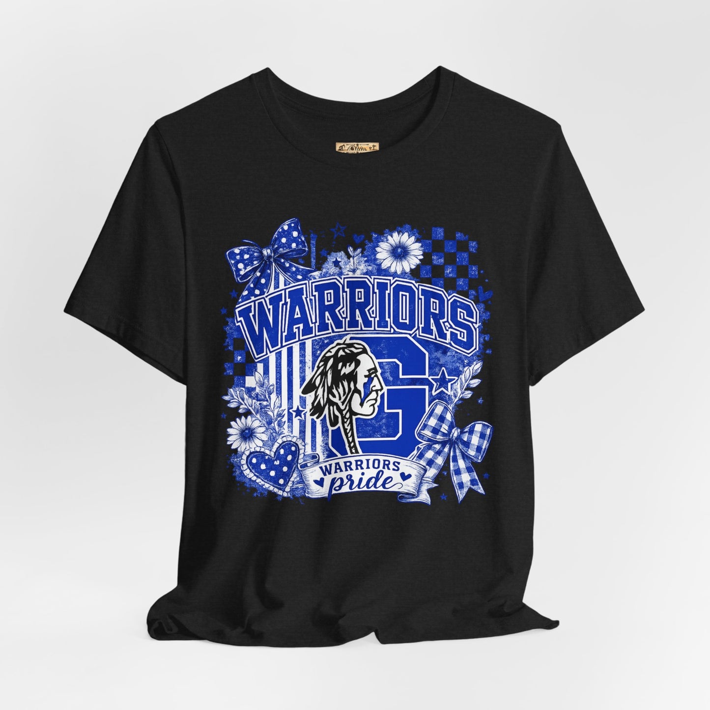 Warriors Pride Graphic Tee — School Spirit Warrior Mascot T-Shirt