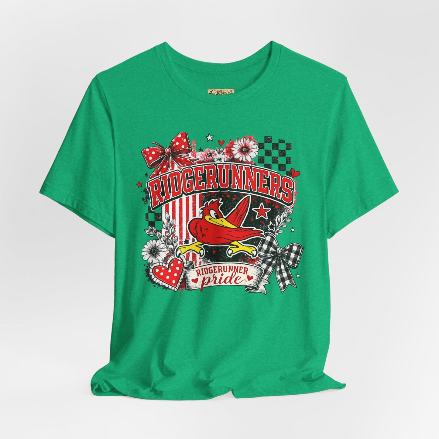 Ridgerunners Pride T-Shirt — School Mascot Red & Black Graphic Tee