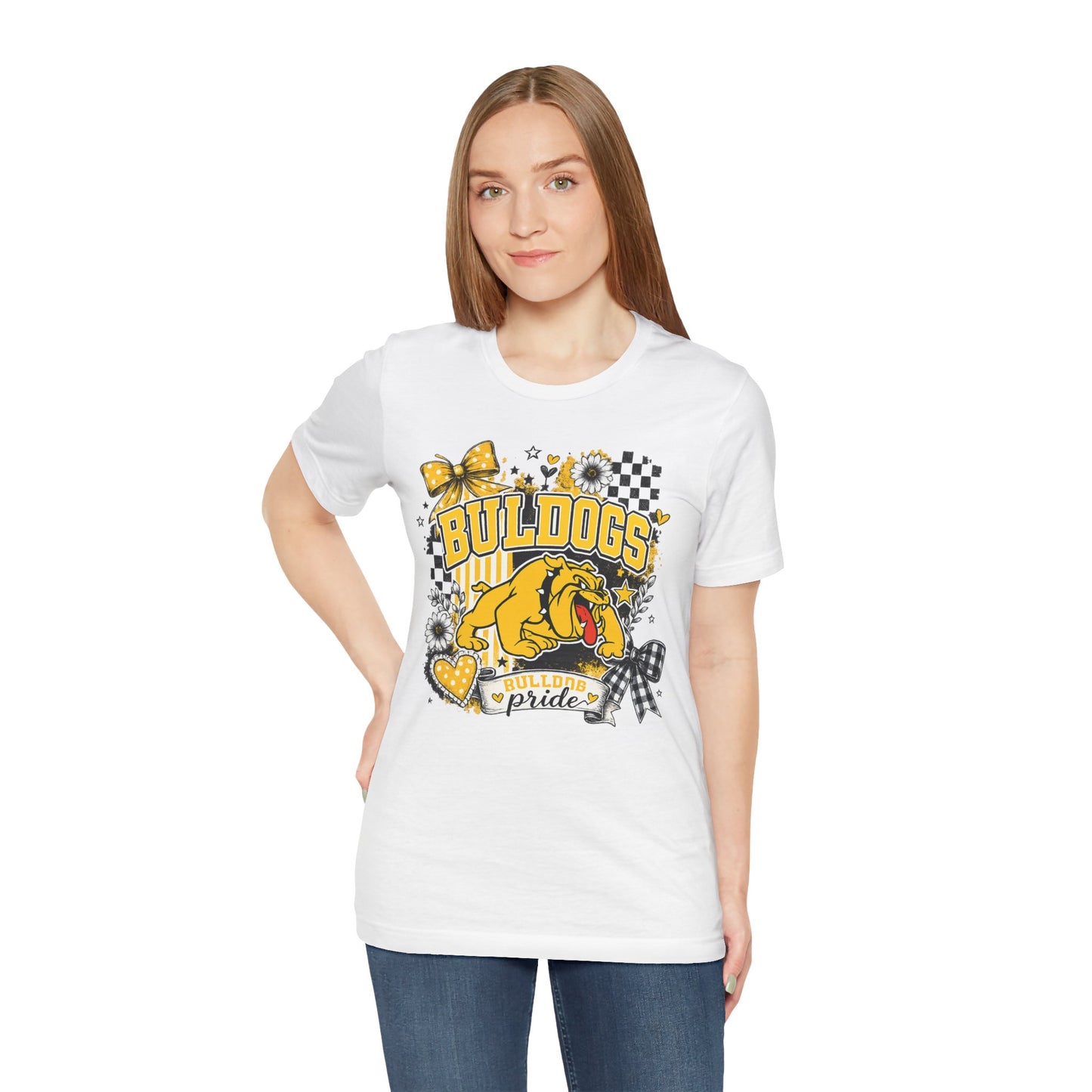 Bulldogs Pride T-Shirt – Yellow Mascot Graphic Tee