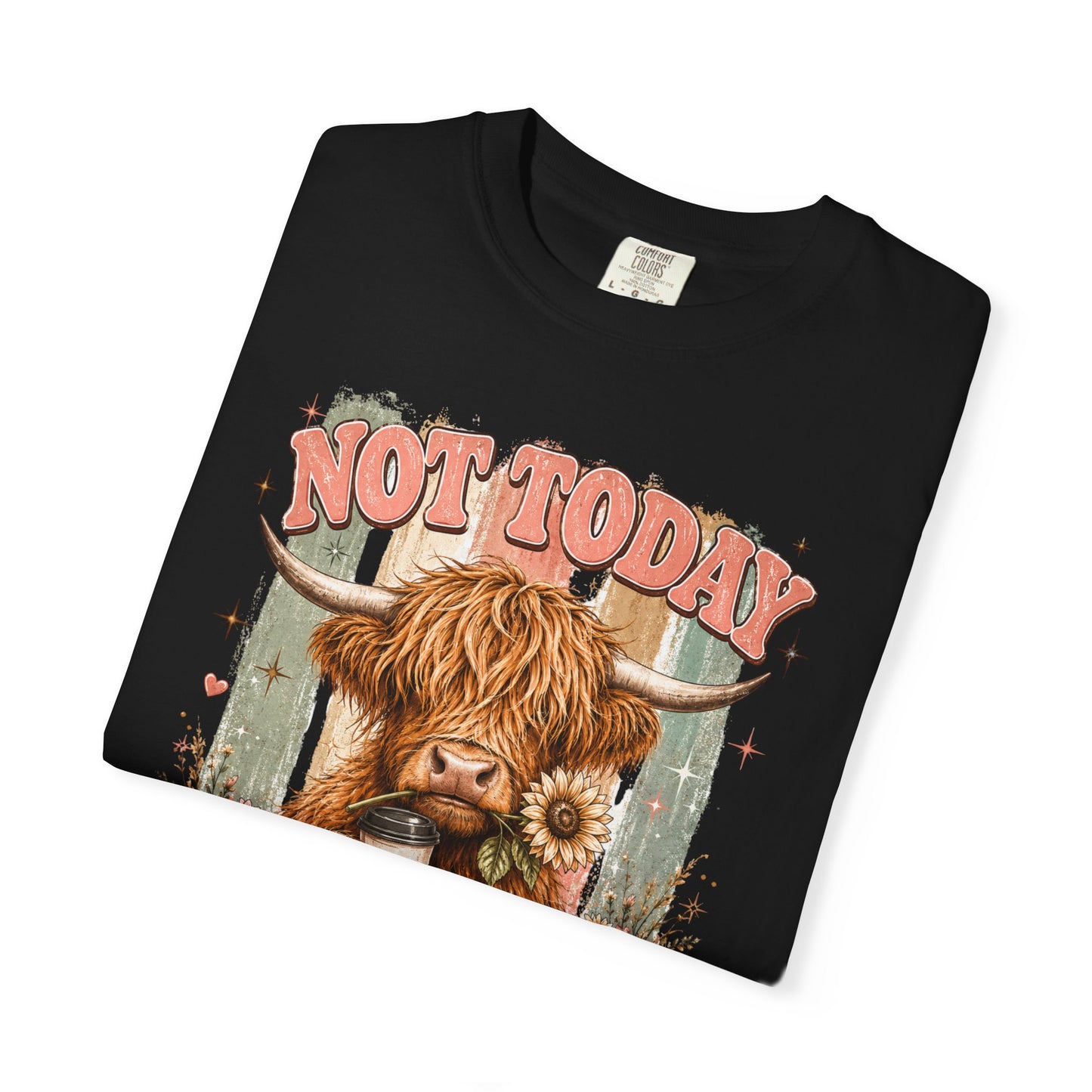 Not Today Heifer T-Shirt — Funny Highland Cow Graphic Tee